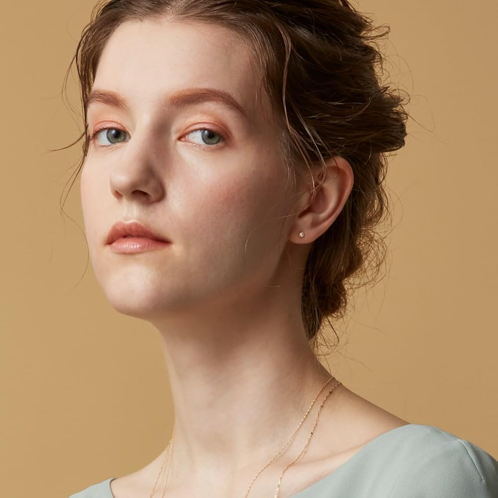 Amazon.co.jp: [アガット] agete 【K10両耳用ダイヤモンドピアス