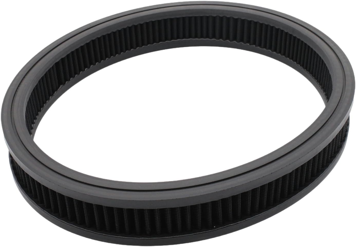 14\" X 2\" Air Filter Element Air Cleaner High Flow Replacement Washable and Reusable Round Cotton Fiber - Fits for Buick Chevrolet GMC F-ord Mopar Oldsmobile Pontiac-Black 14\" X 2\"