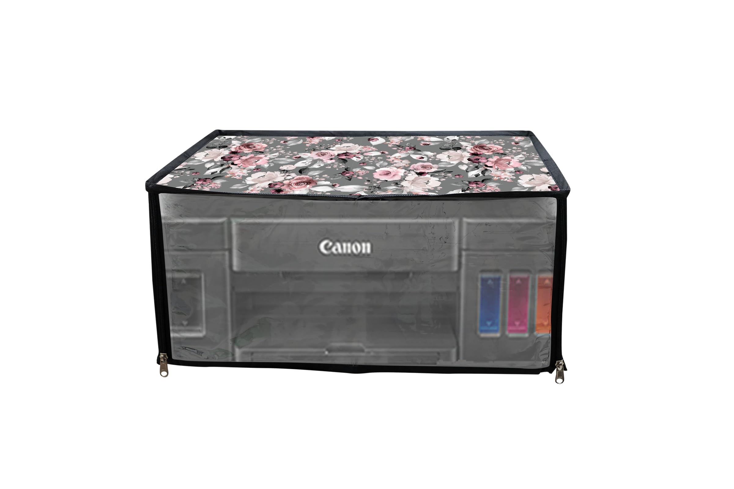 Printer Cover Compatible for Canon Pixma G3000, 3010, 3020 All-in-One Ink Tank Colour Printer with Zipper for Dust Protection ( Green Color)