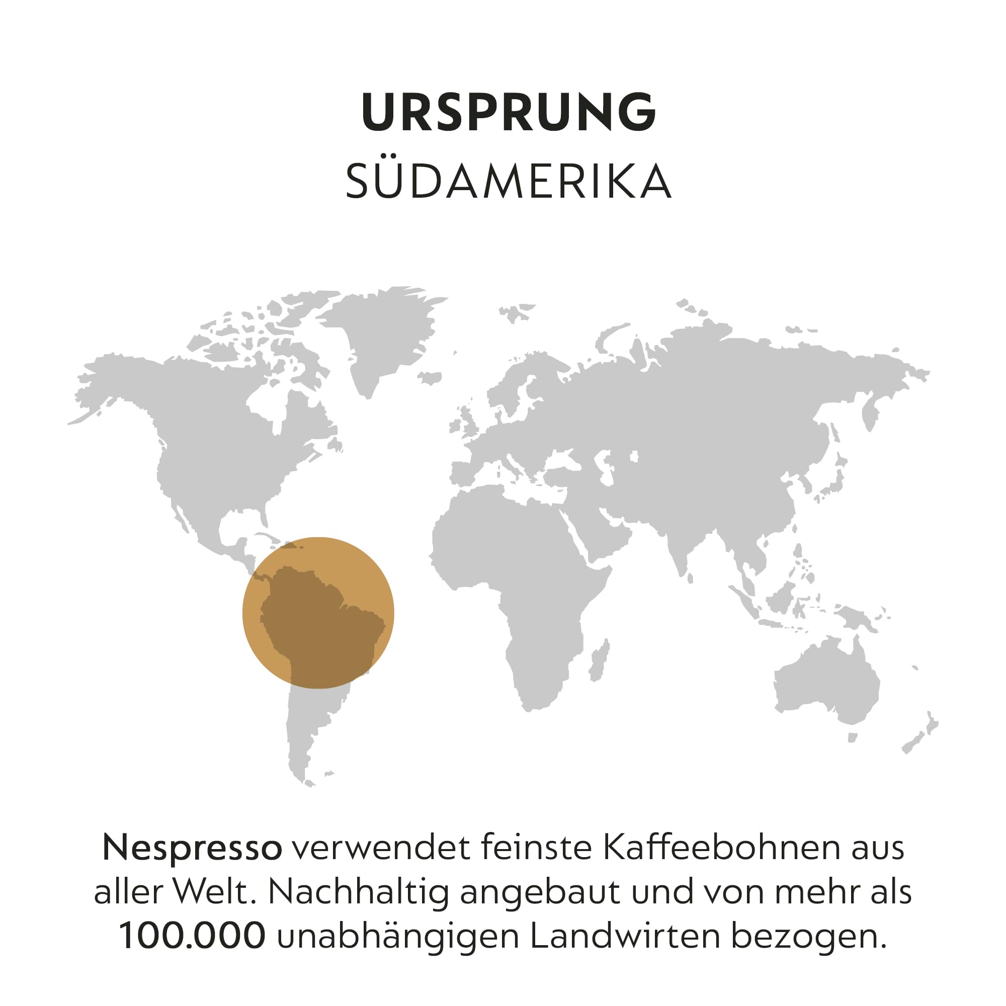 NESPRESSO ORIGINAL Capriccio 100 Kaffeekapseln | Arabica & Robusta Kaffee, Mittlere Röstung, Intensität 5, Ideal für Espresso