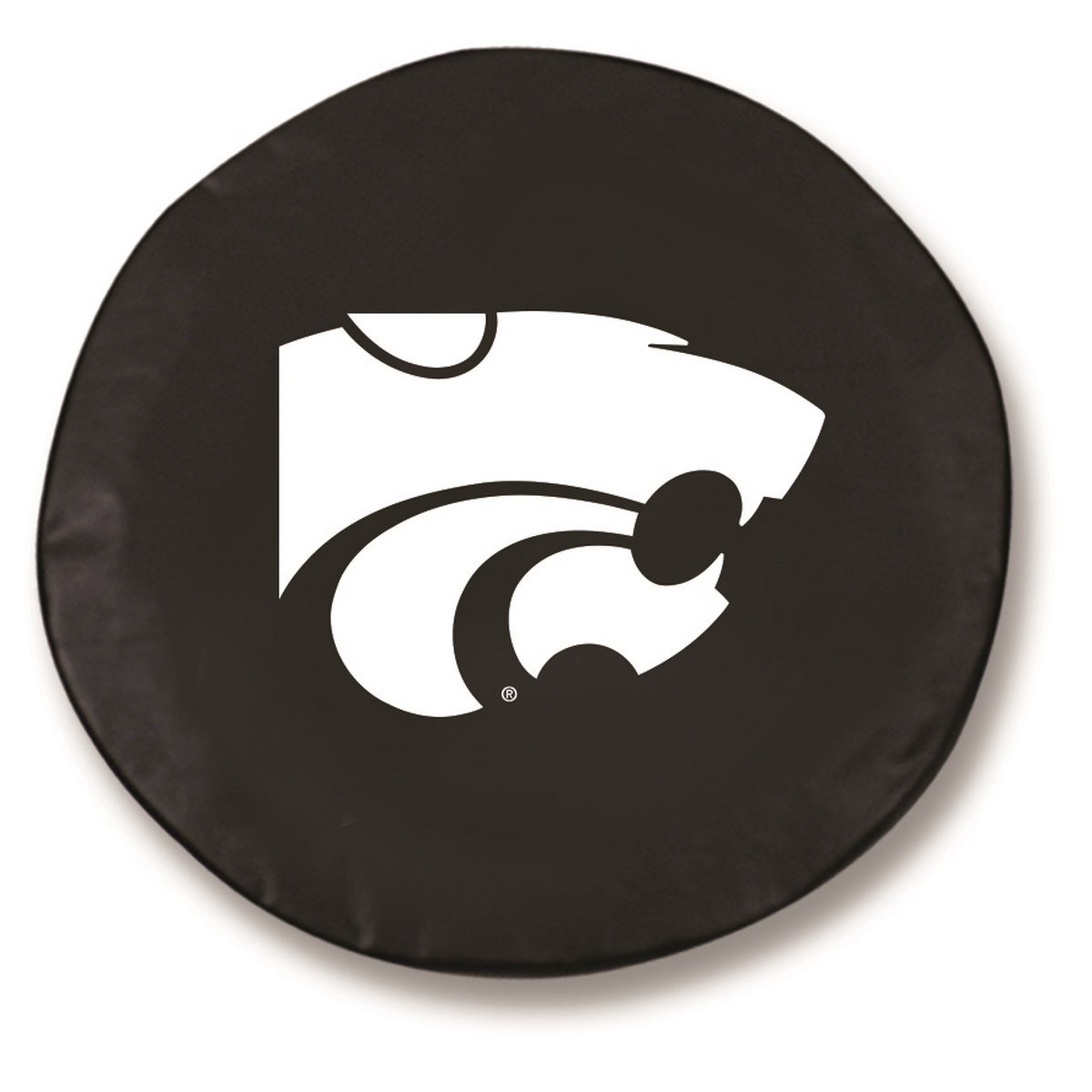 Holland Bar Stool TCIKnsasSBK-28 x 8 Kansas State Tire Cover-Black