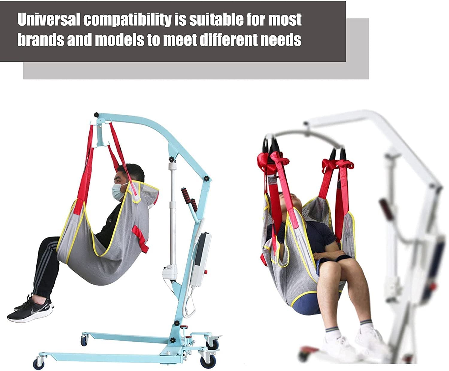 Arnés Elevación Paciente De Cuerpo Completo, Eslinga Elevación con Accesorios De Bucle,para Personas Mayores Discapacitadas Pacientes De Cuerpo Entero Ayudas Caminar Large