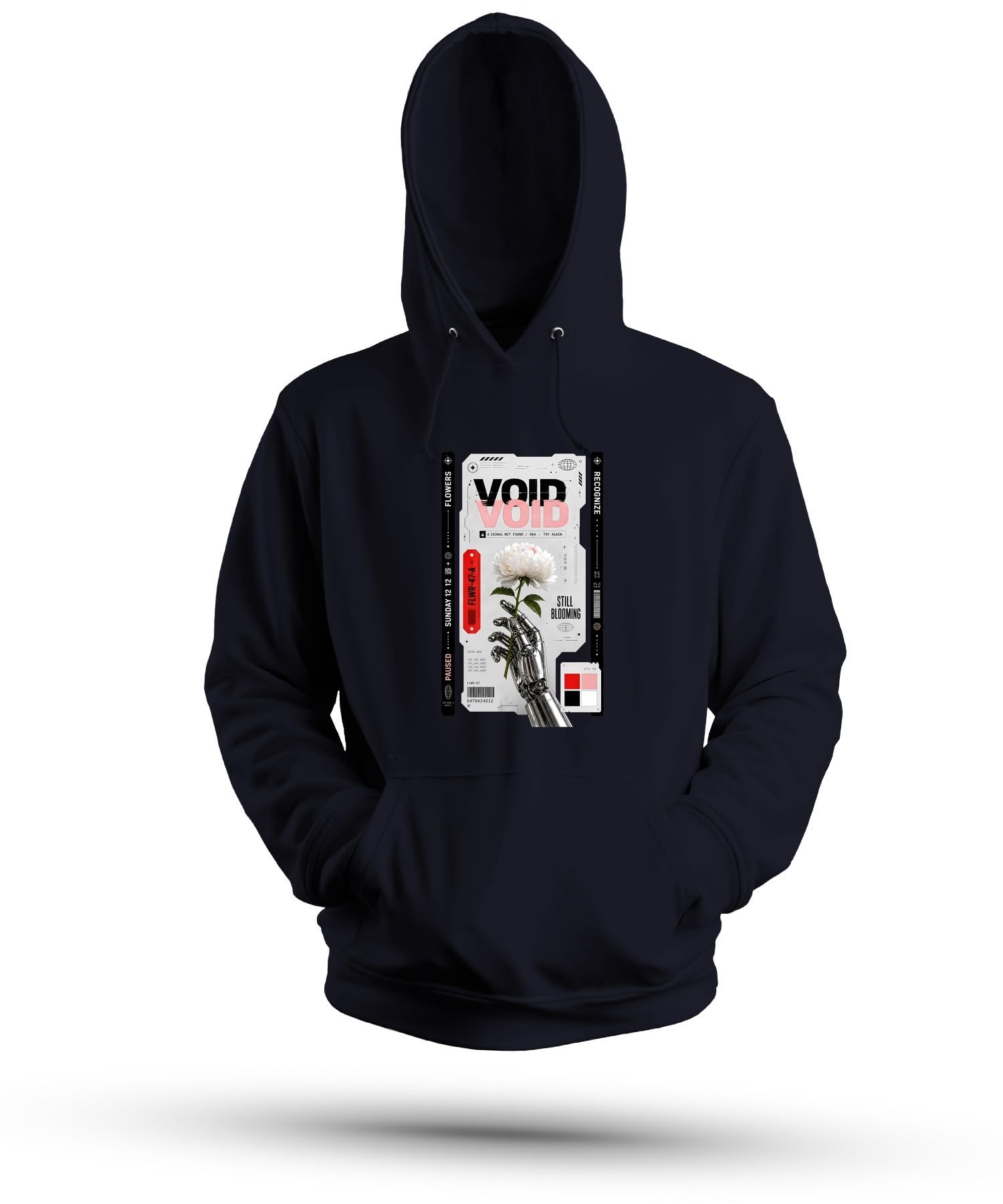 Void Still Blooming Robot Japan Y2K - Felpa con cappuccio