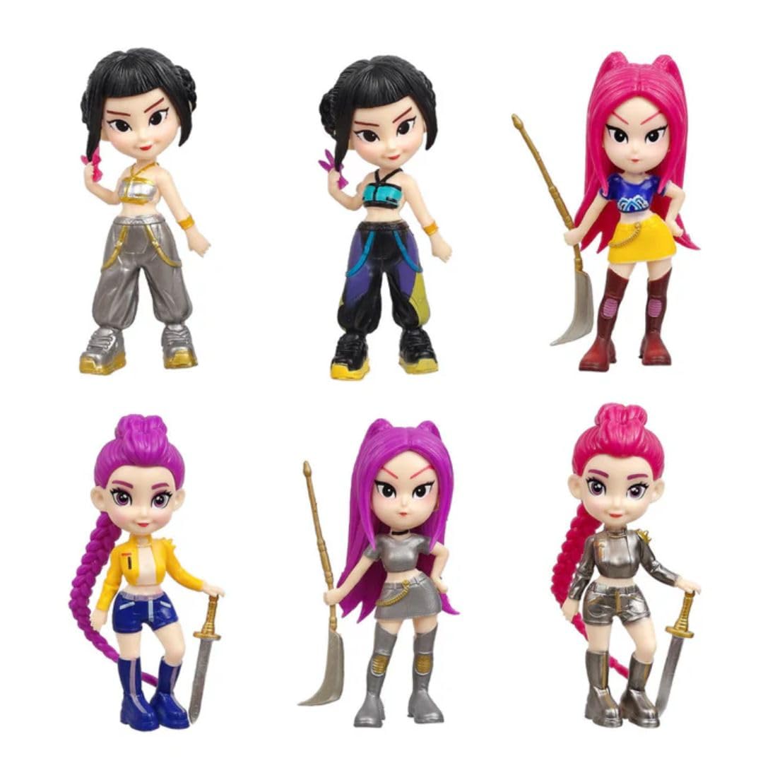 K-Pop Action Figure Set of 6 Mini Figures | Cake Toppers for Birthday Decoration | Anime-Inspired Collectible Toys | Party Decorations for Kids & Fans | 10 cm PVC Figurines-image-28