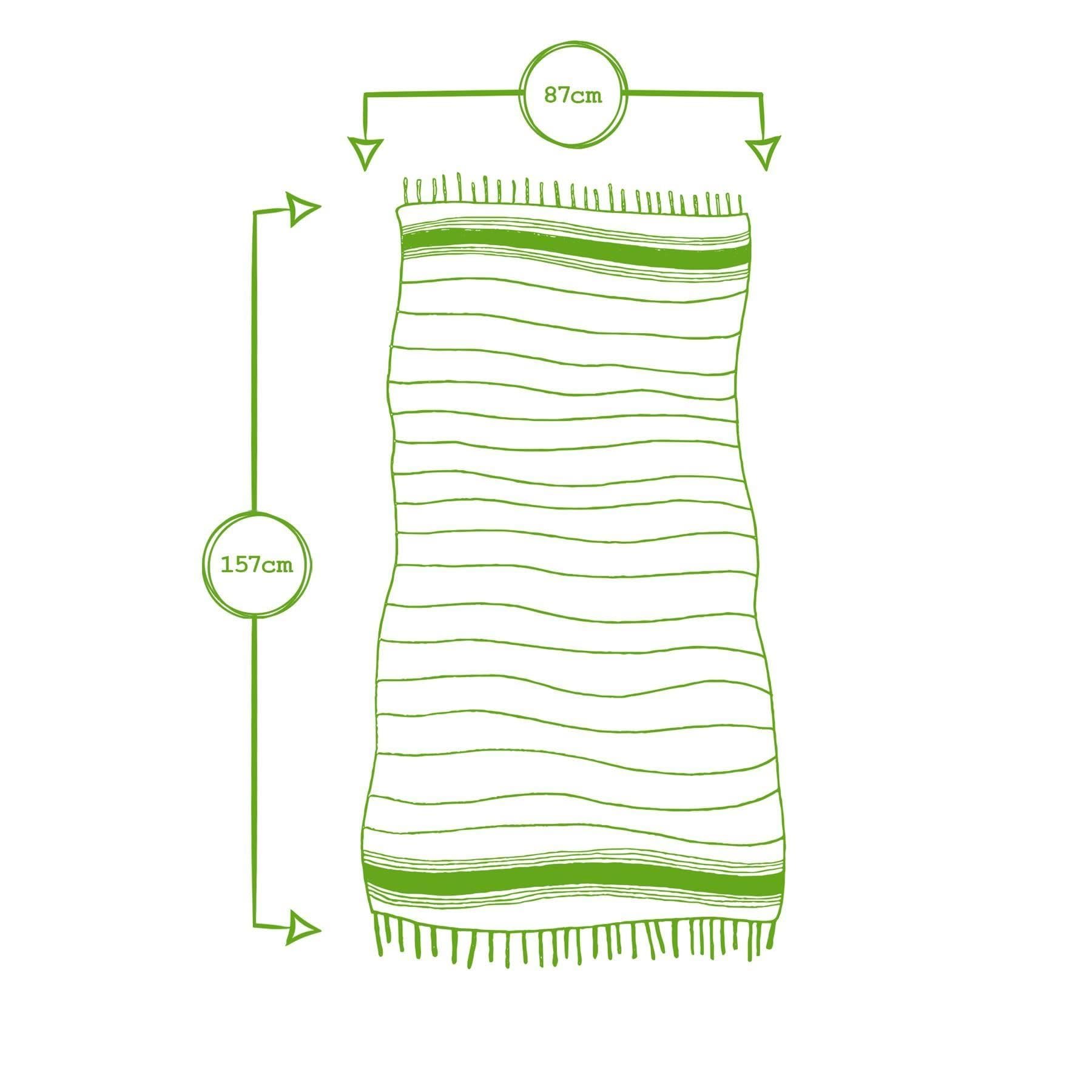 Canadian Linen Serviette De Bain Turque 100% Coton Filé à L'Anneau