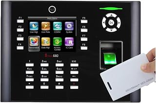 Timer Clocks IClock680/660 Biometric Fingerprint Recognition Time Attendance And Access Control Machine Optional RFID Card Reader Time Clock (Color : IClock680-ID, Size : 1)