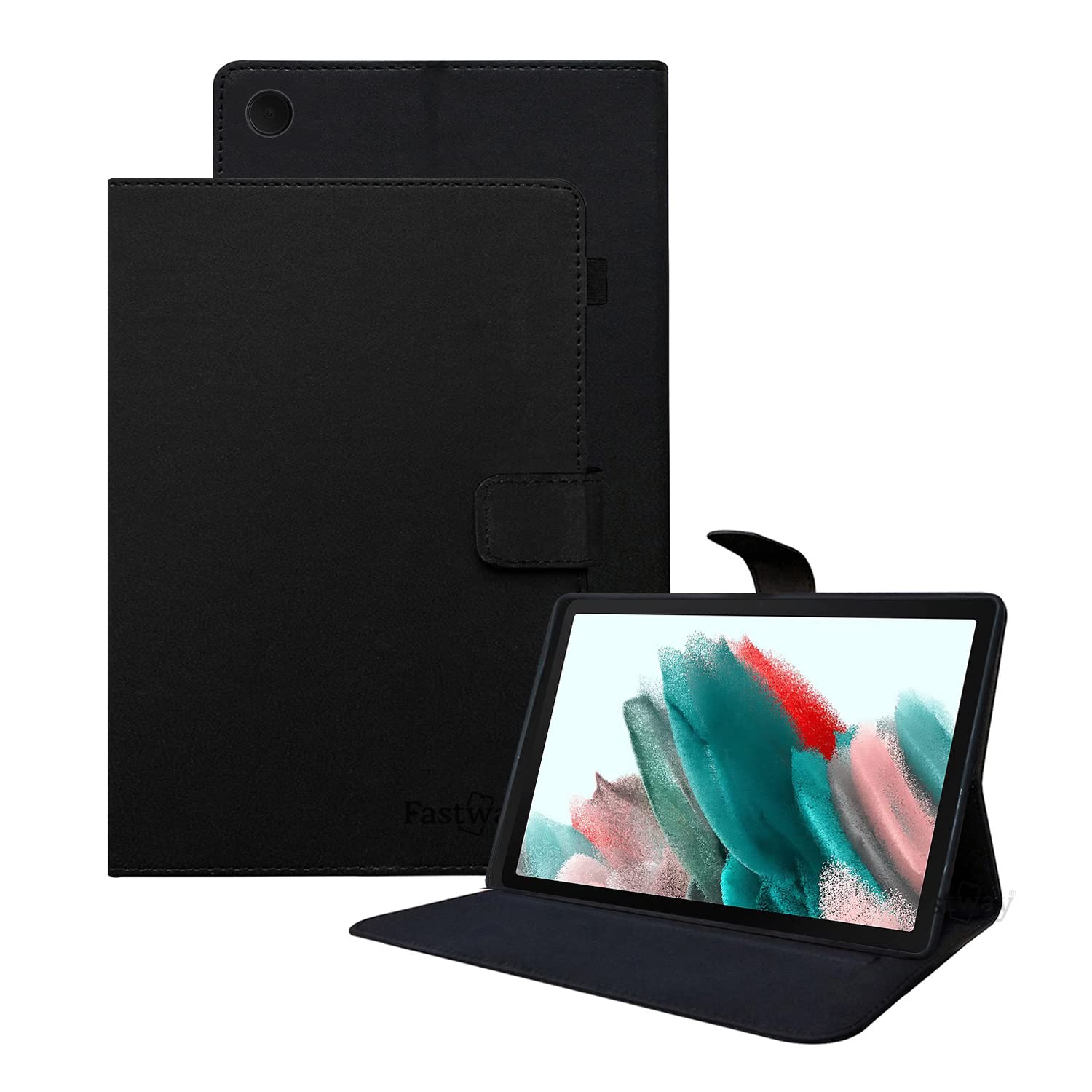 Fastway Executive Leather Flip Cover with Silicone Back Case for Samsung Galaxy Tab A8 10.5 Inch 2022 [Model SM-X200 / SM-X205 / SM-X207] (Black) (B09S162DFV) Amazon Price History, Amazon Price Tracker