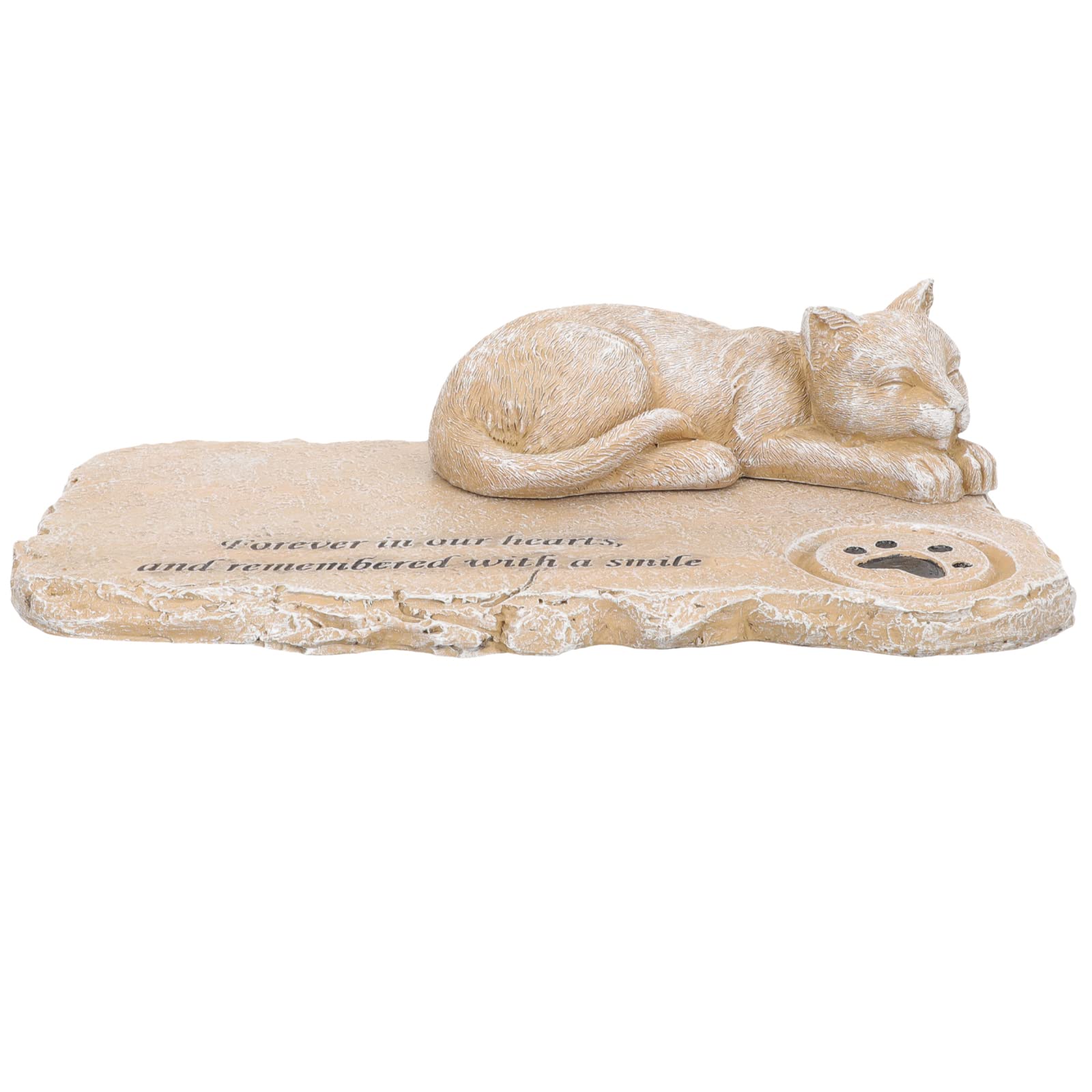 UKCOCO Lápida Conmemorativa del Gato Marcador De Patio Trasero Lápida Sepulcral Lápida De Perro Lápidas para Tumbas Marcadores De Tumbas De Mascotas Resina Impermeable Decoraciones