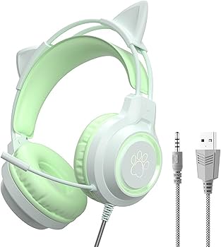 20471120 ヘッドフォン Amazon.co.jp: GHDVOP 猫耳ヘッドホン ヘッドフォン ゲーミングヘッド