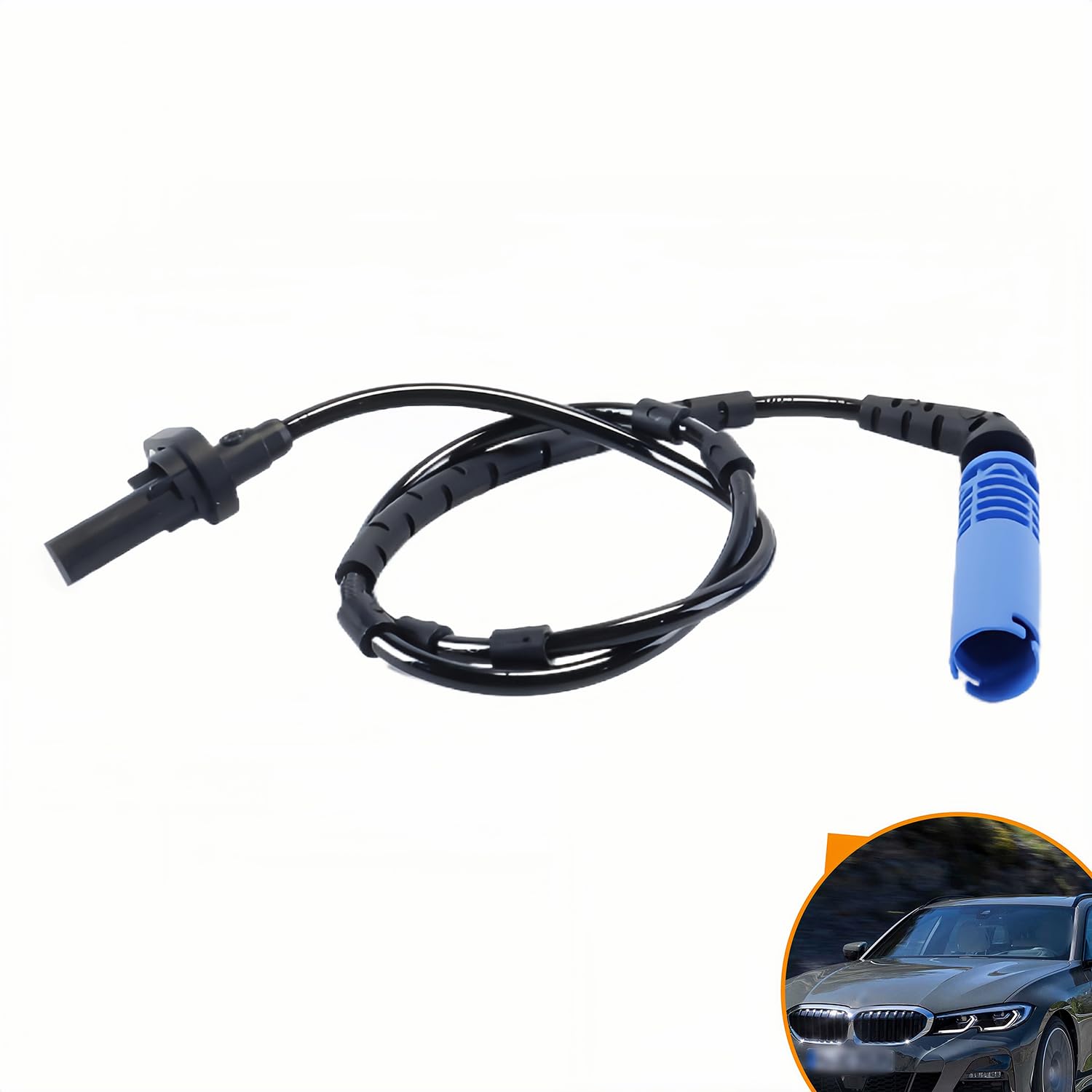 Capteur ABS compatible avec X3 E83, arrière gauche et droit, compatible avec les références OEM 34523420331 et 34523405907 pour système de freinage antiblocage.