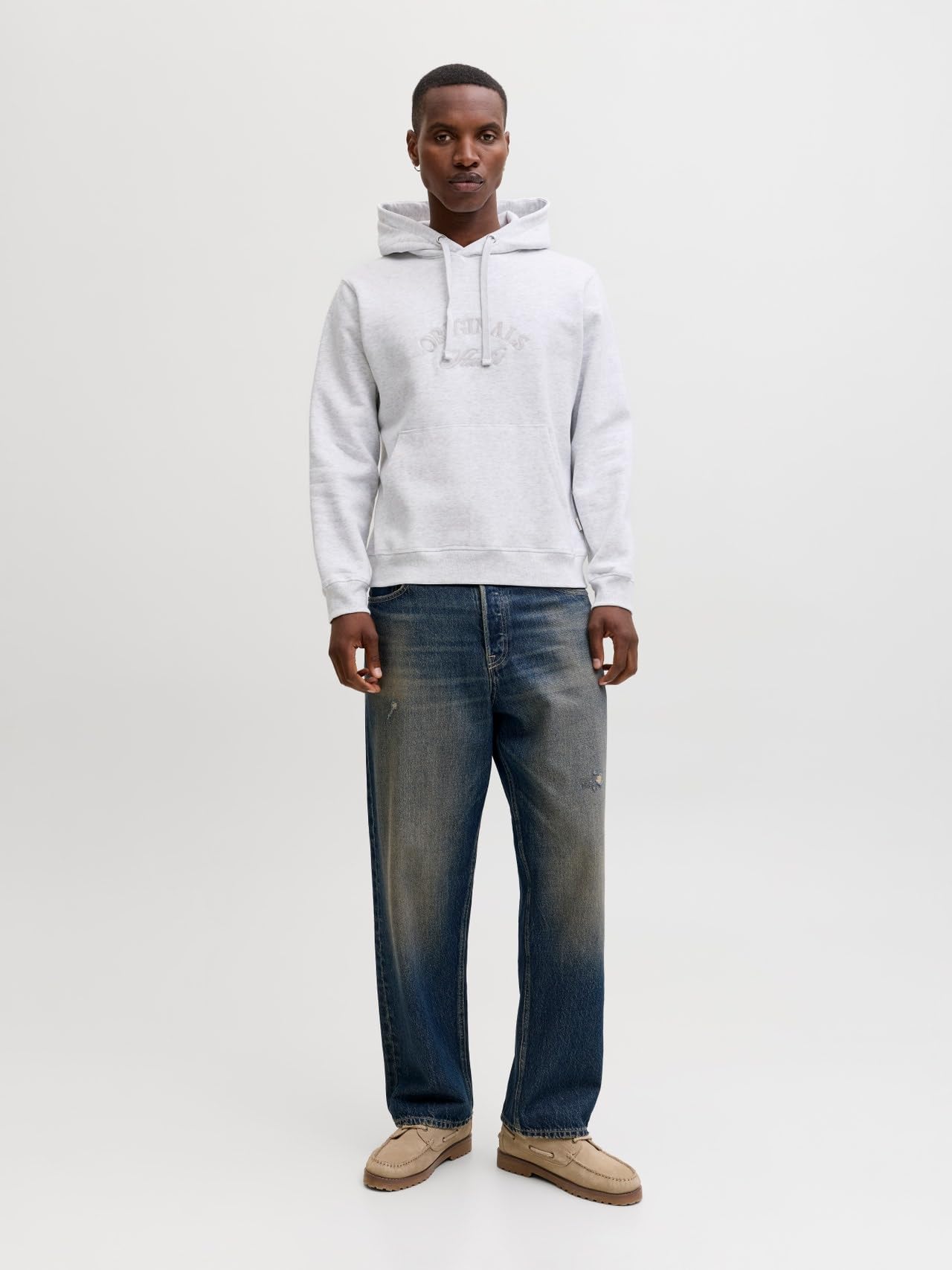 JACK & JONES Jorbleecker Branding Sweat Hood BF Uomo