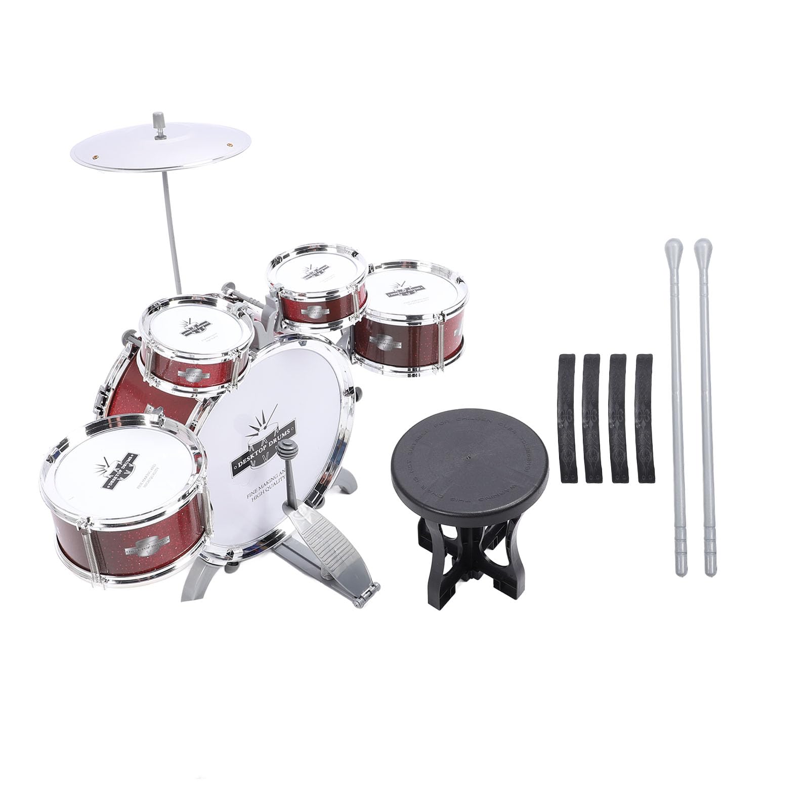 Tamburo per bambini per i bambini jazz tamburo set per bambini 5 batteria strumenti musicali percussione giocattolo