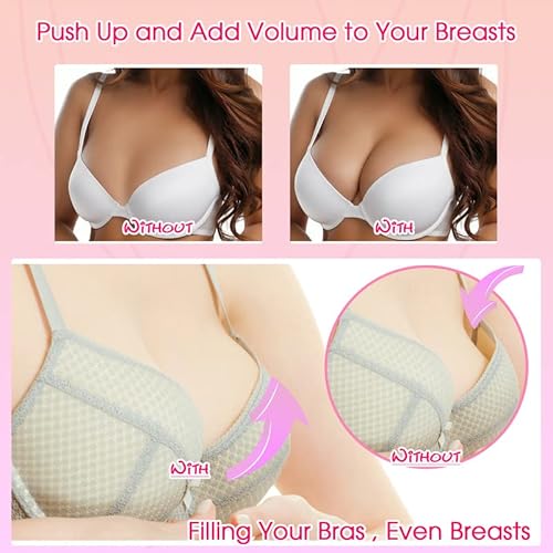 Niceuare Bra Inserts Push Up Premium Silicone Breast Enhancers Comfort & Natural Enhancement Bra Pads Waterproof Breast Lift Large Add 2+ Cup #TOP1