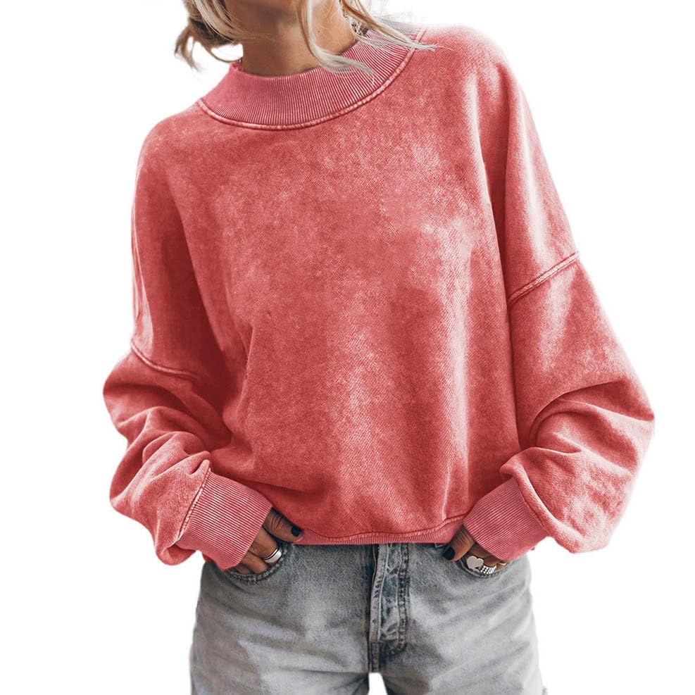 Womens Oversized Sweatshirt Long Sleeve Casual Fall Fashion Teen Girls Y2k Clothes Cropped Pullover Crewneck Sweatshirt2