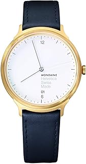 Mondaine - Helvetica Light - Reloj de Cuero Casual para Hombre y Mujer, MH1.L2211.LB, 38 MM