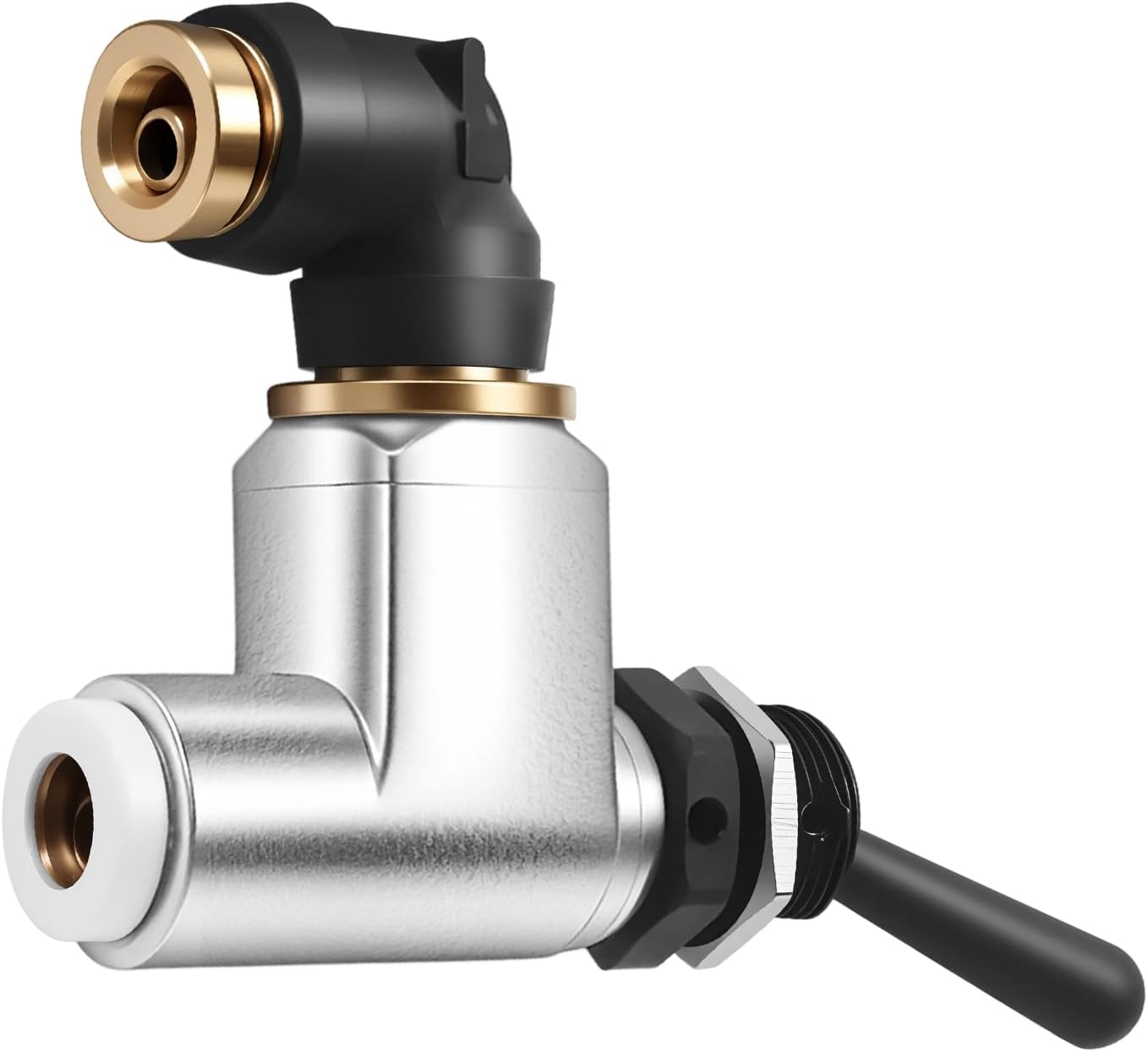 BA14500 Air Toggle Control Valve Switch Self-Locking Compatible with Peterbilt 379 389 Fit for Kenworth, International LT Series 1/4 Inch Truck Quick Connect