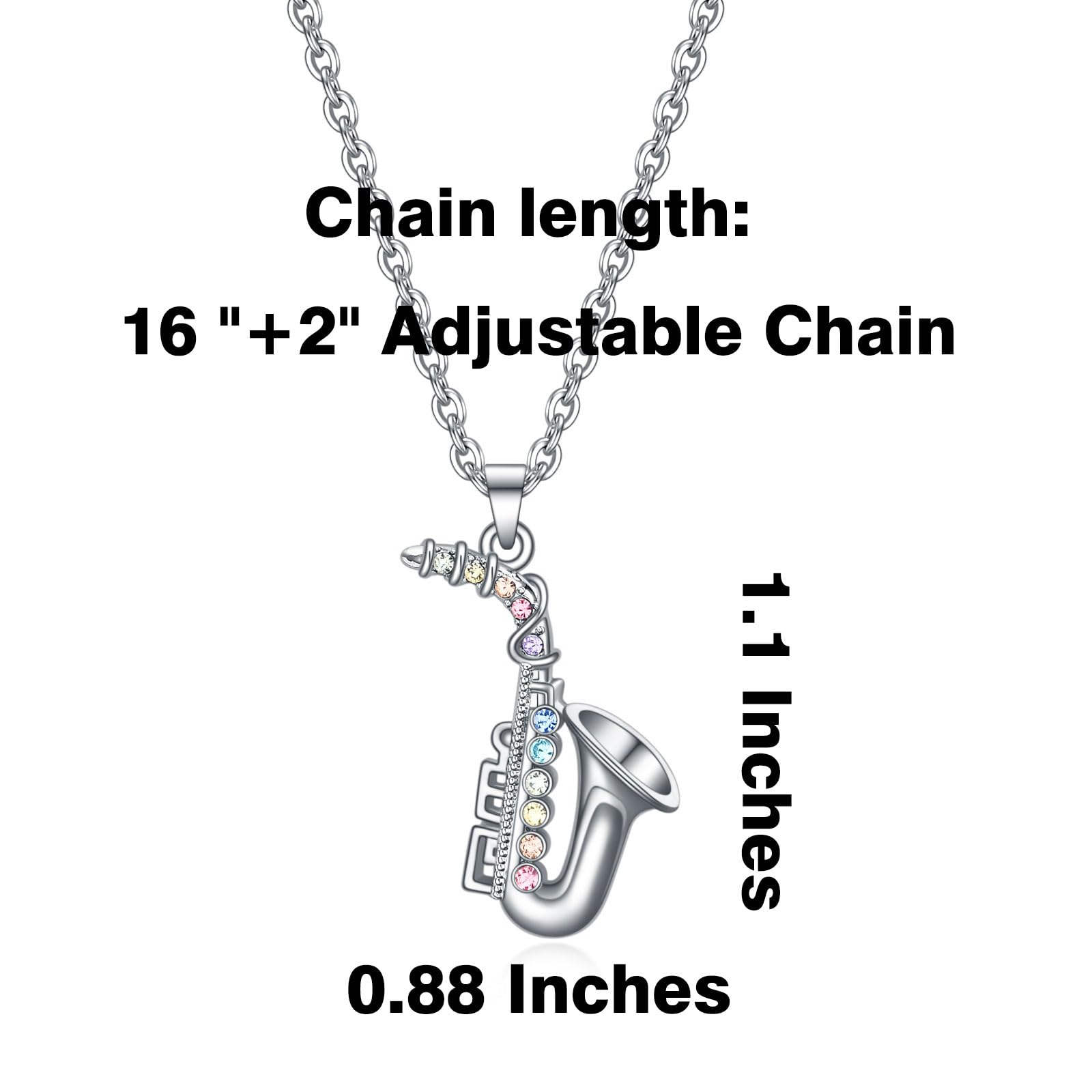 VEEHOO Violin/Guitar/Piano/Trumpet/Saxophone/Harp/Drum/Cello Necklace for Girls Women,Music Lover Jewelry Gifts for Women Girls