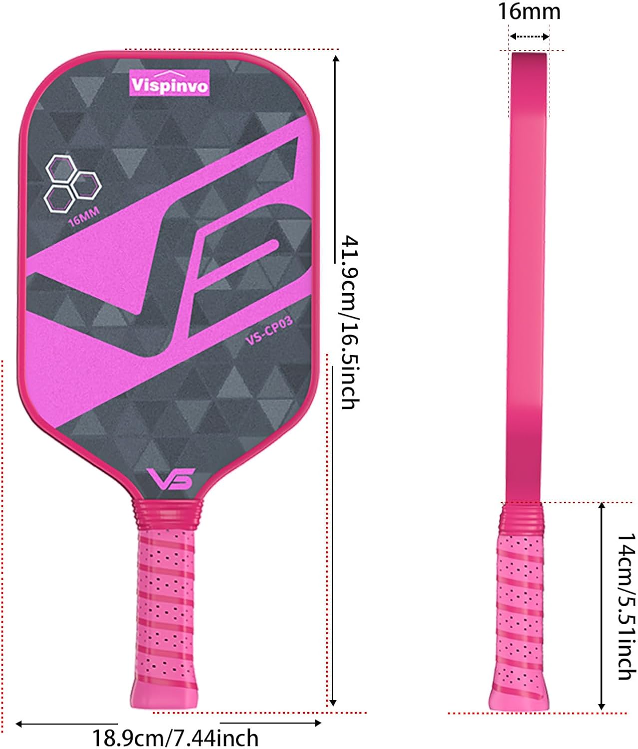 Pickleball Paddles Set of 2, Fiberglass Pickle Ball Paddles with 4 Grip Straps + 2 Paddle Covers, Durable &Lightweight Racket for Beginners, Men, Women, Adults, Kids