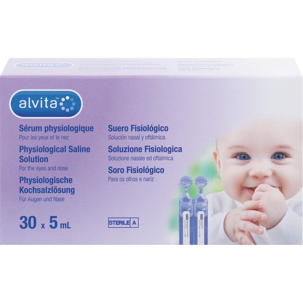 Alvita physiologische Kochsalzlösung Ampullen 30X5 ml