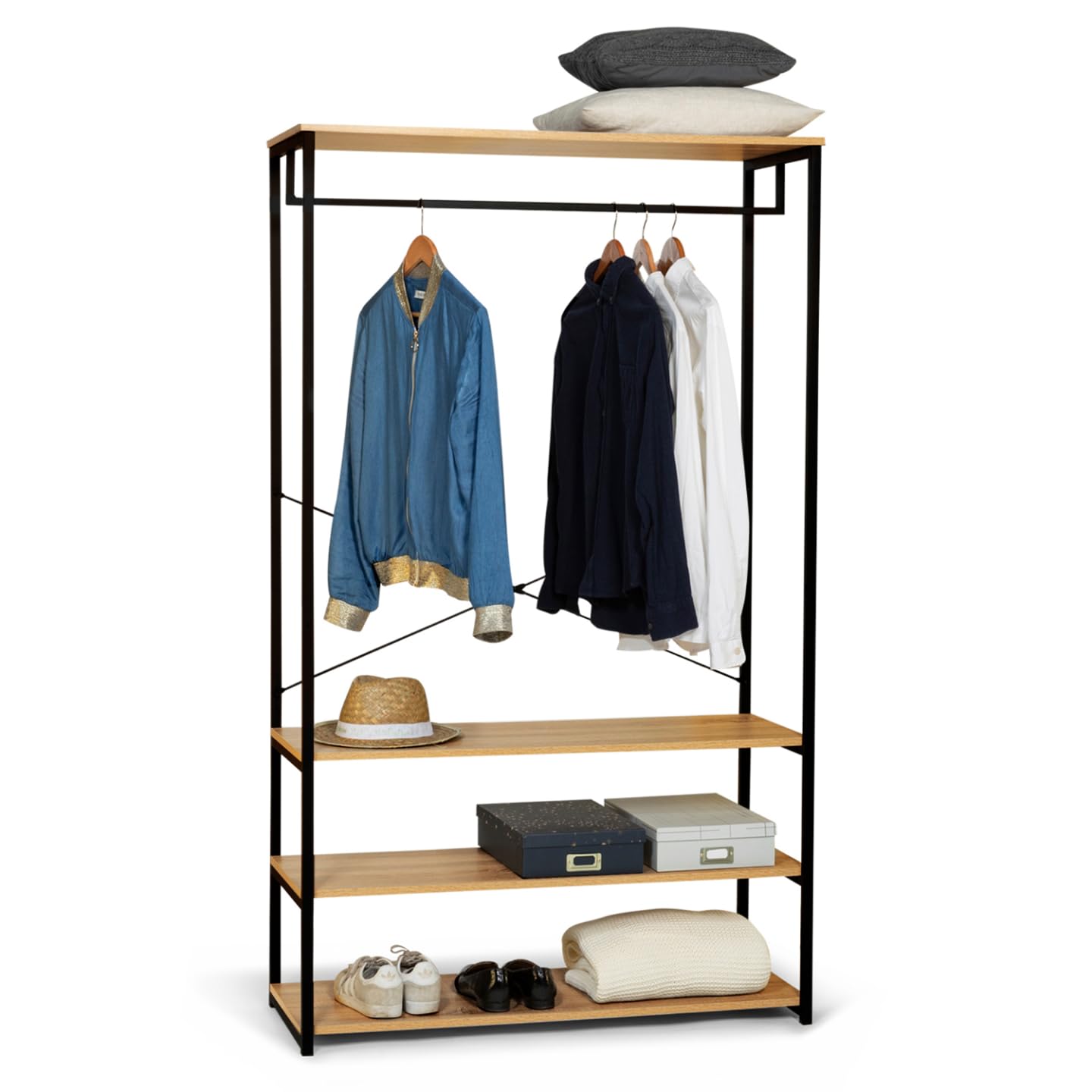 IDMarket Armadio grande L. 100 cm DETROIT