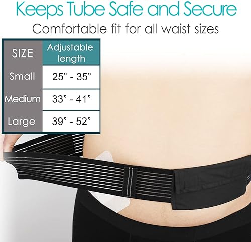 Miniatura 4 de Correa transpirable PD para catéter de diálisis peritoneal, bolsa de tubo G para gastrostomía Gtube Peg suministros de tubo de alimentación para