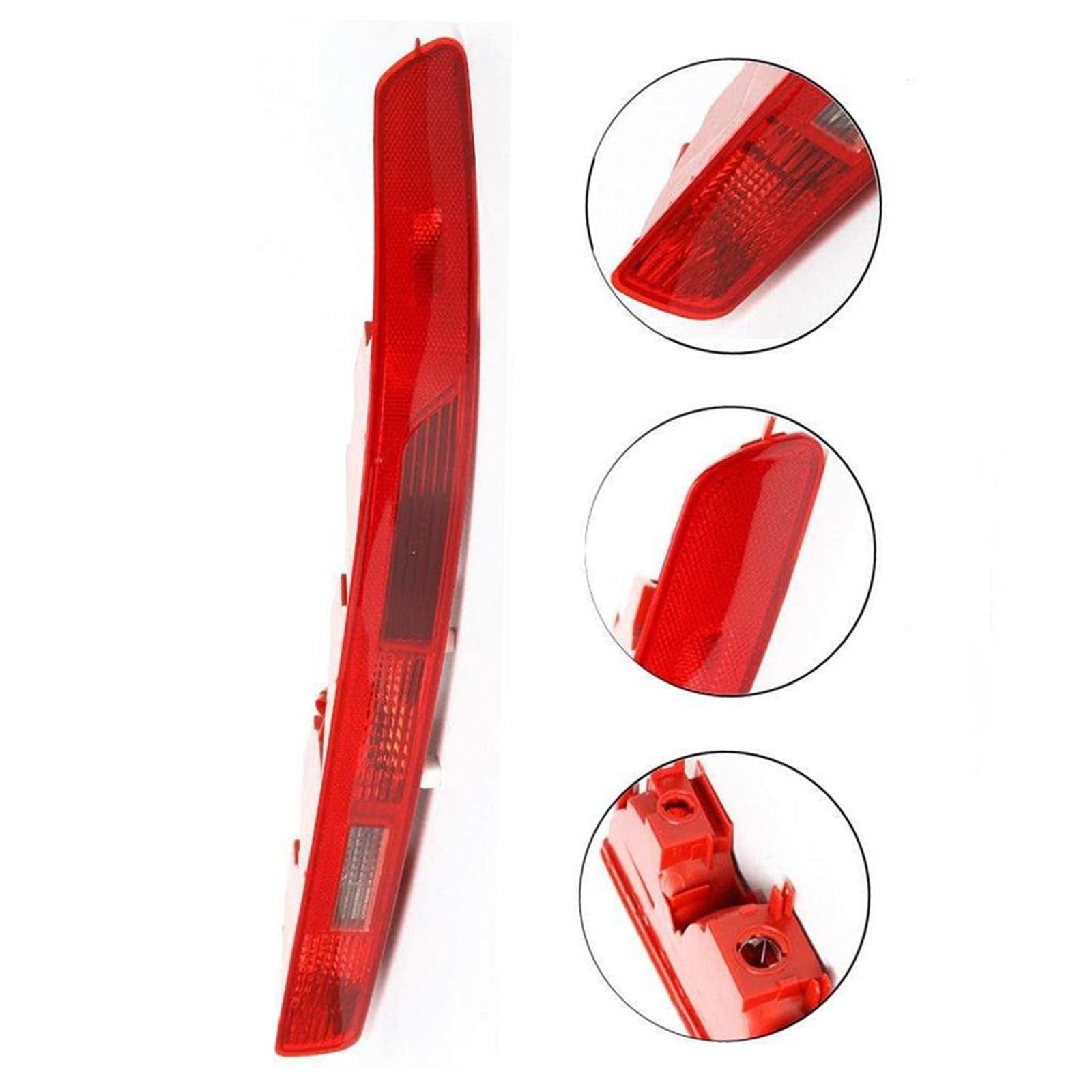 Lunette De Feu Arrière Voiture Pour Q7 2006 – 2015 4L0945095 ABS Rouge 1 Pièce Couvercle Pare-chocs Boîtier Gauche/droite Feu arrière