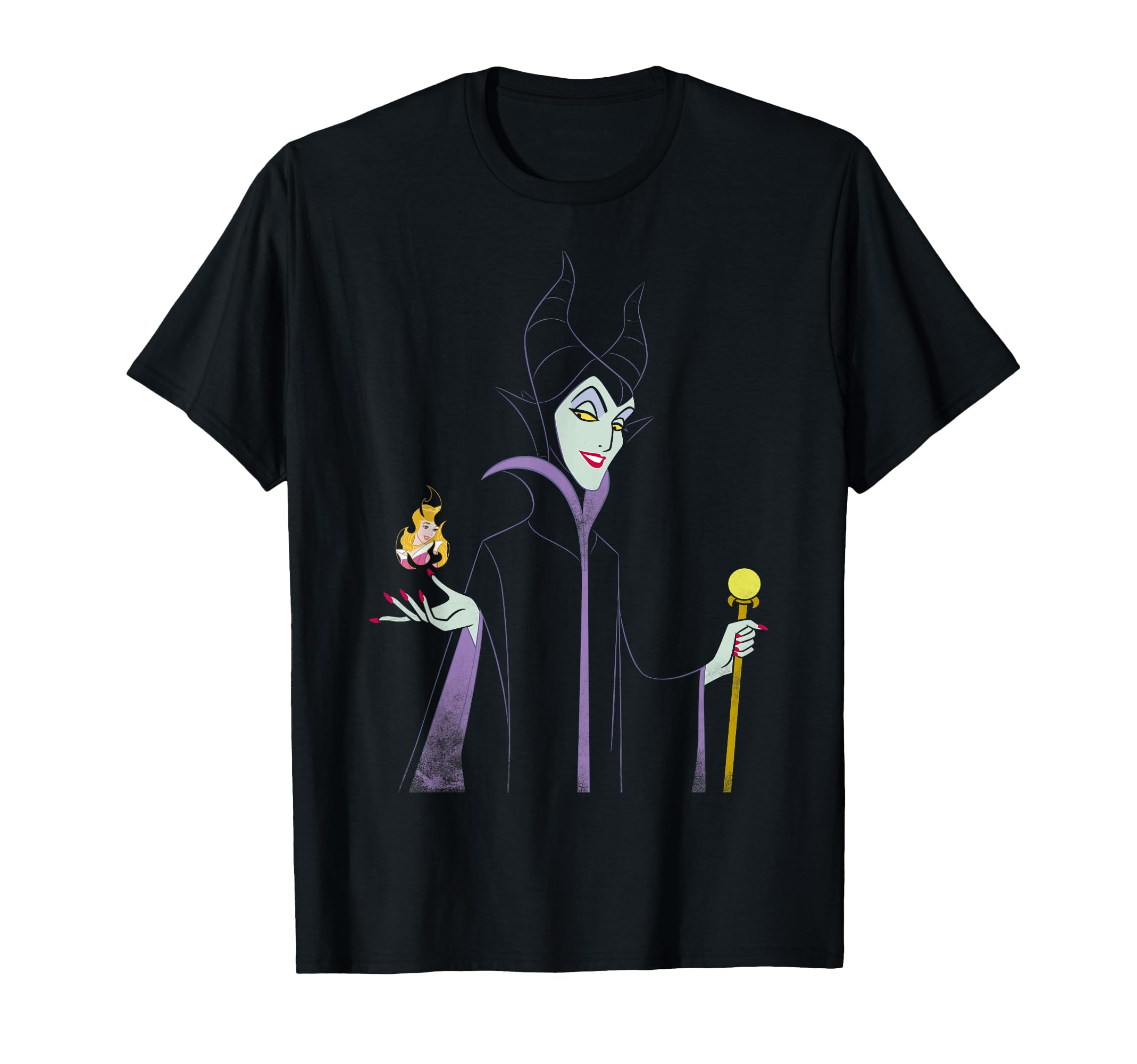 Sleeping Beauty Maleficent Outline Flame T-Shirt T-Shirt
