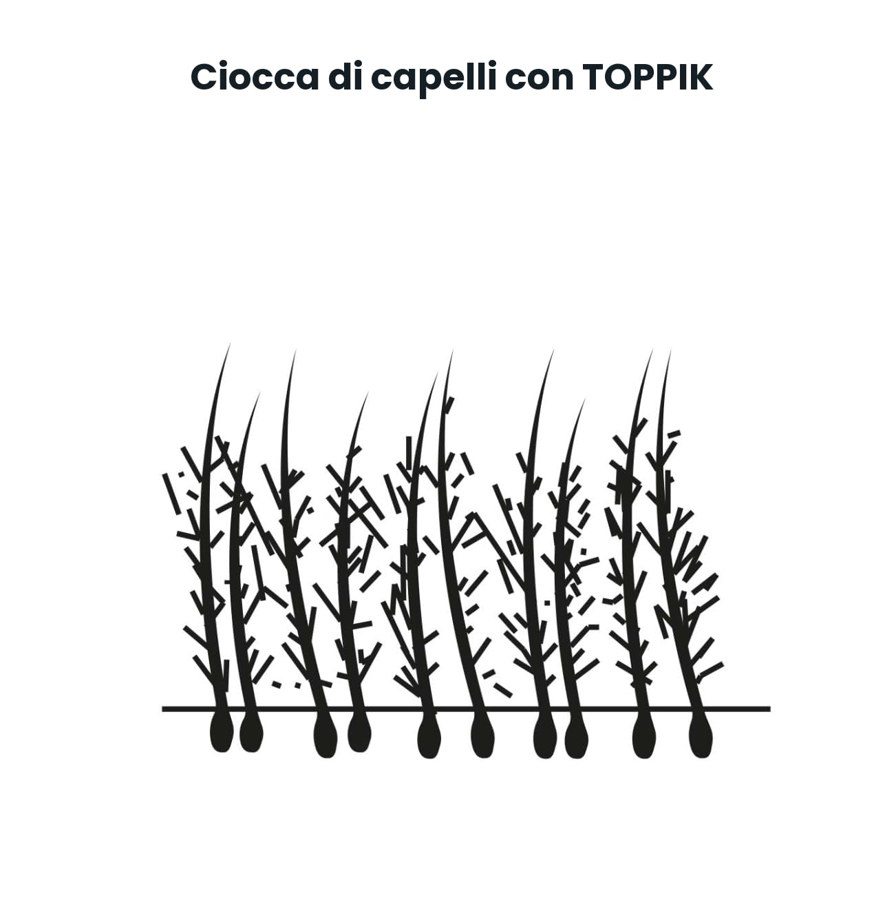 TOPPIK 55 g di fibre per capelli, volumizzante per capelli, colore marrone medio