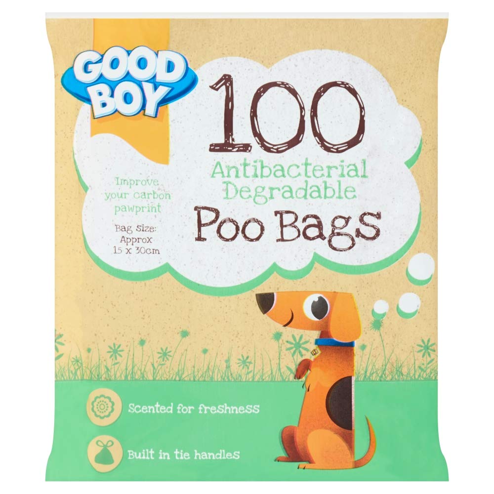 Boy 100 Antibacterial Degradable Poo Bags