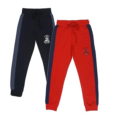 Alan Jones Clothing Boys Joggers Track Pant Pack of 2