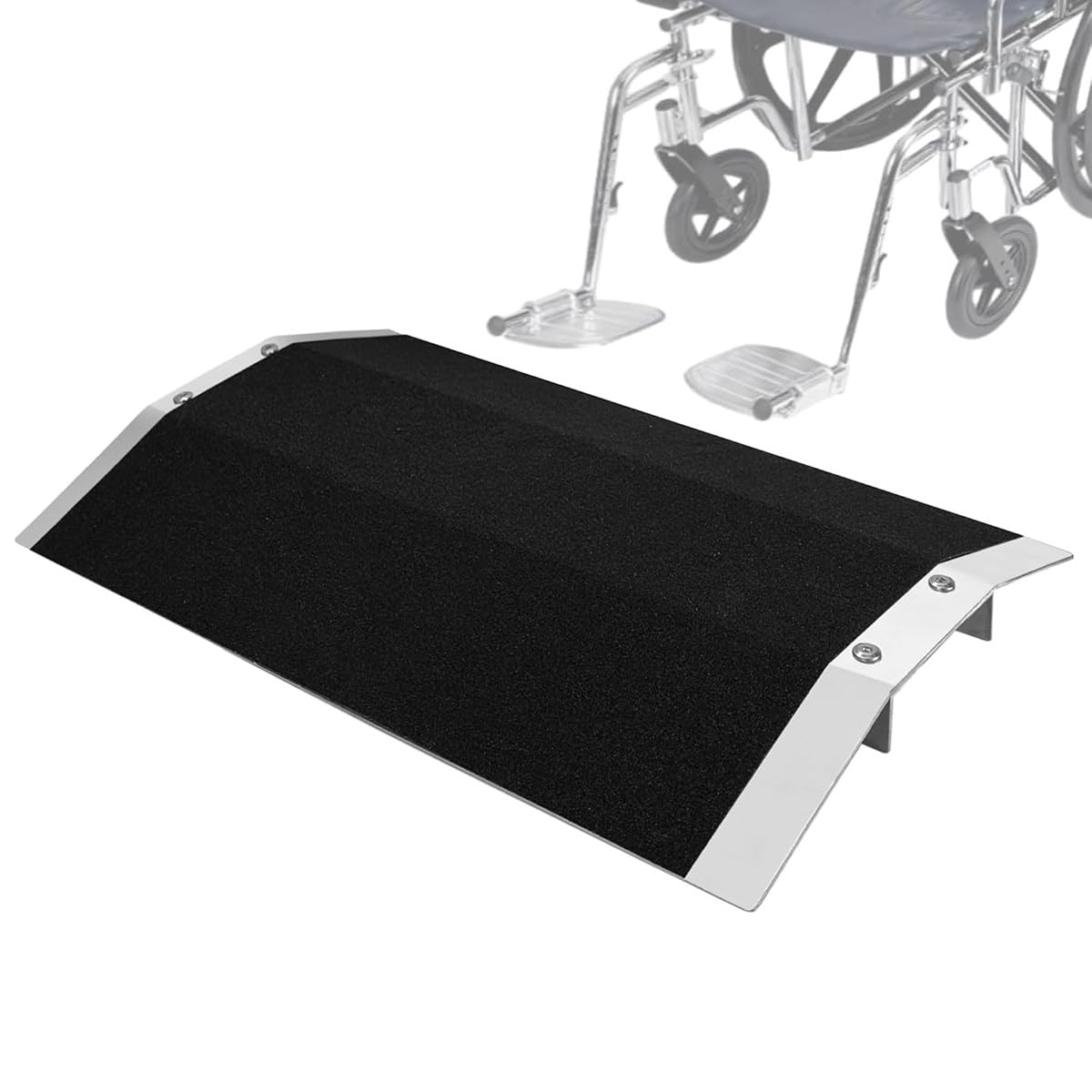 Rampe de fauteuil roulant pour seuil de 3 cm antidérapante et robuste