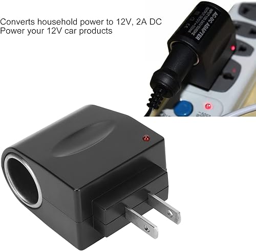 Miniatura 2 de Convertidor de 12 V 2 A CC, CA 110 V 240 V a CC 12 V adaptador de corriente para encendedor de cigarrillos, convertidor de fuente de alimentación de