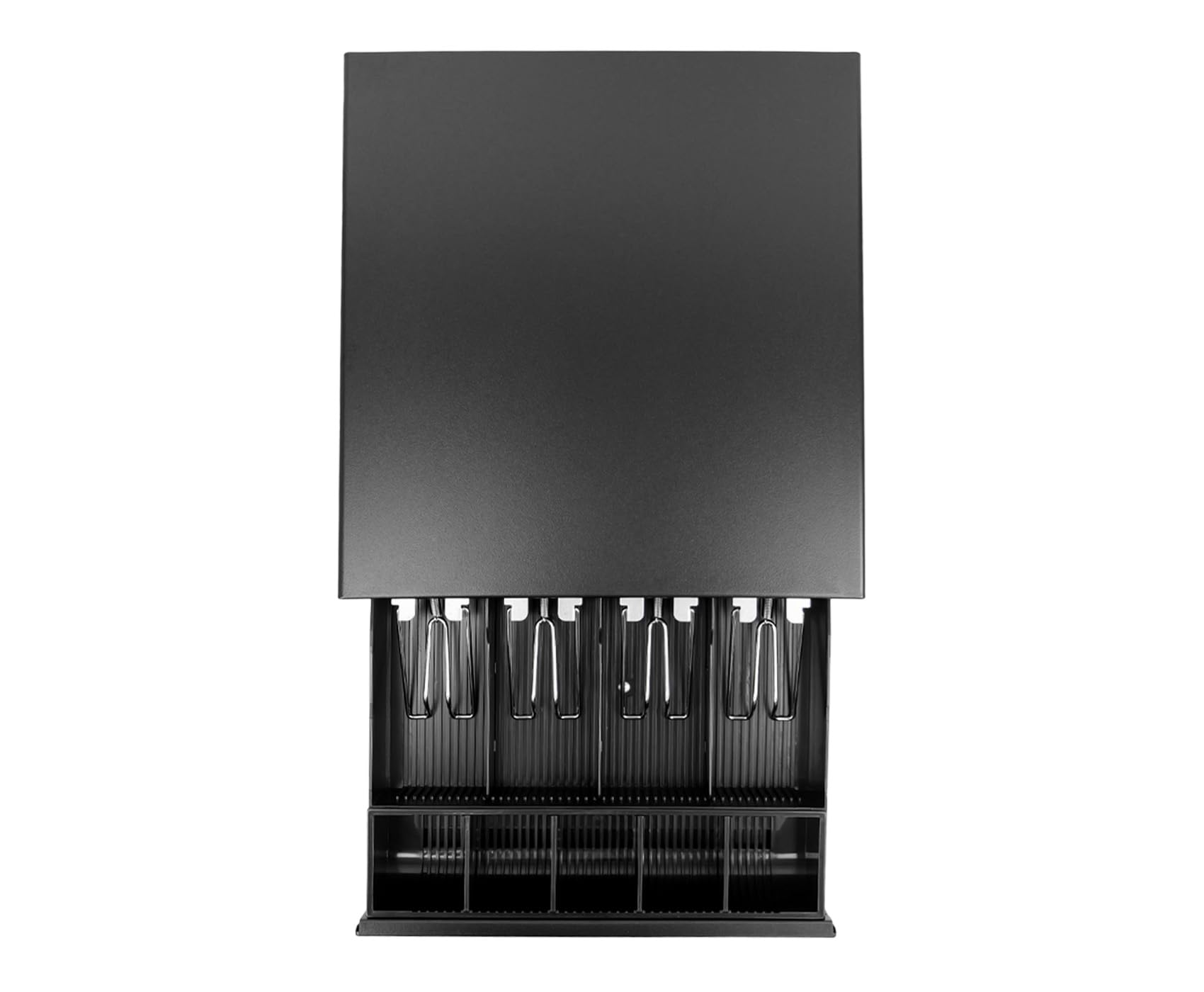 HDWR HD-KER33 Tiroir-caisse pour caisse enregistreuse, monnayeur amovible | Tiroir 33x34,8x9 cm, compartiment coulissant pour pièces, deux fentes, trois modes d'ouverture