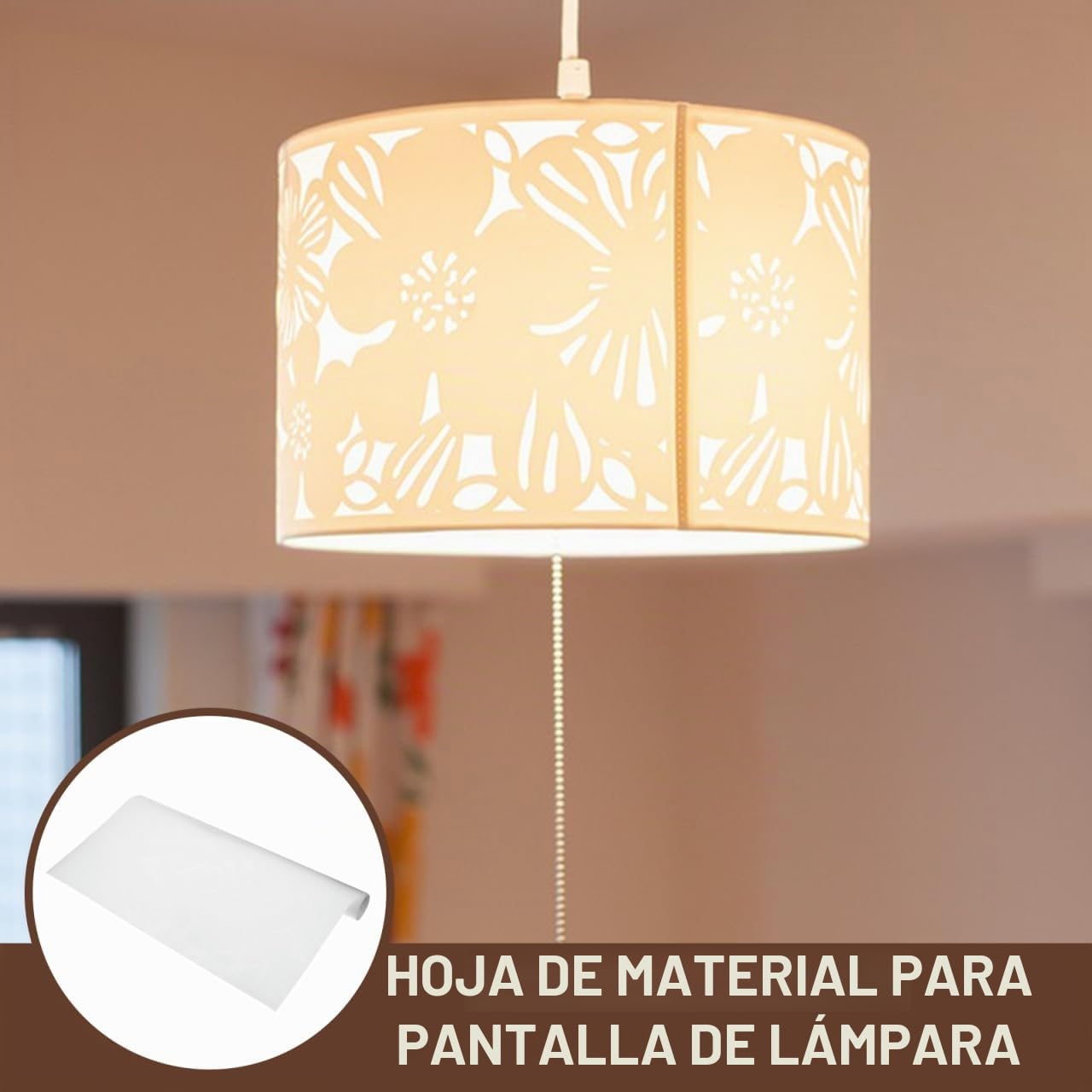 STOBAZA Material De Bricolaje Para Pantallas De Lámpara Lámina Pvc Antideslumbrante Para Pantallas Colgantes Y De Pared De 47.24X19.68 Pulgadas Iluminación Interior