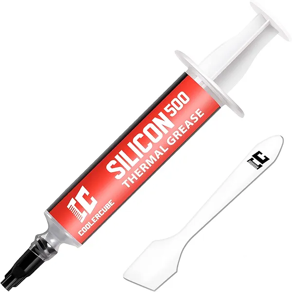 CoolerCube Thermal Paste, 2g CPU Thermal Compound Paste, Heatsink Paste for All Coolers, CPU, GPU, IC Processor, Carbon Based High Performance, Thermal Interface Material