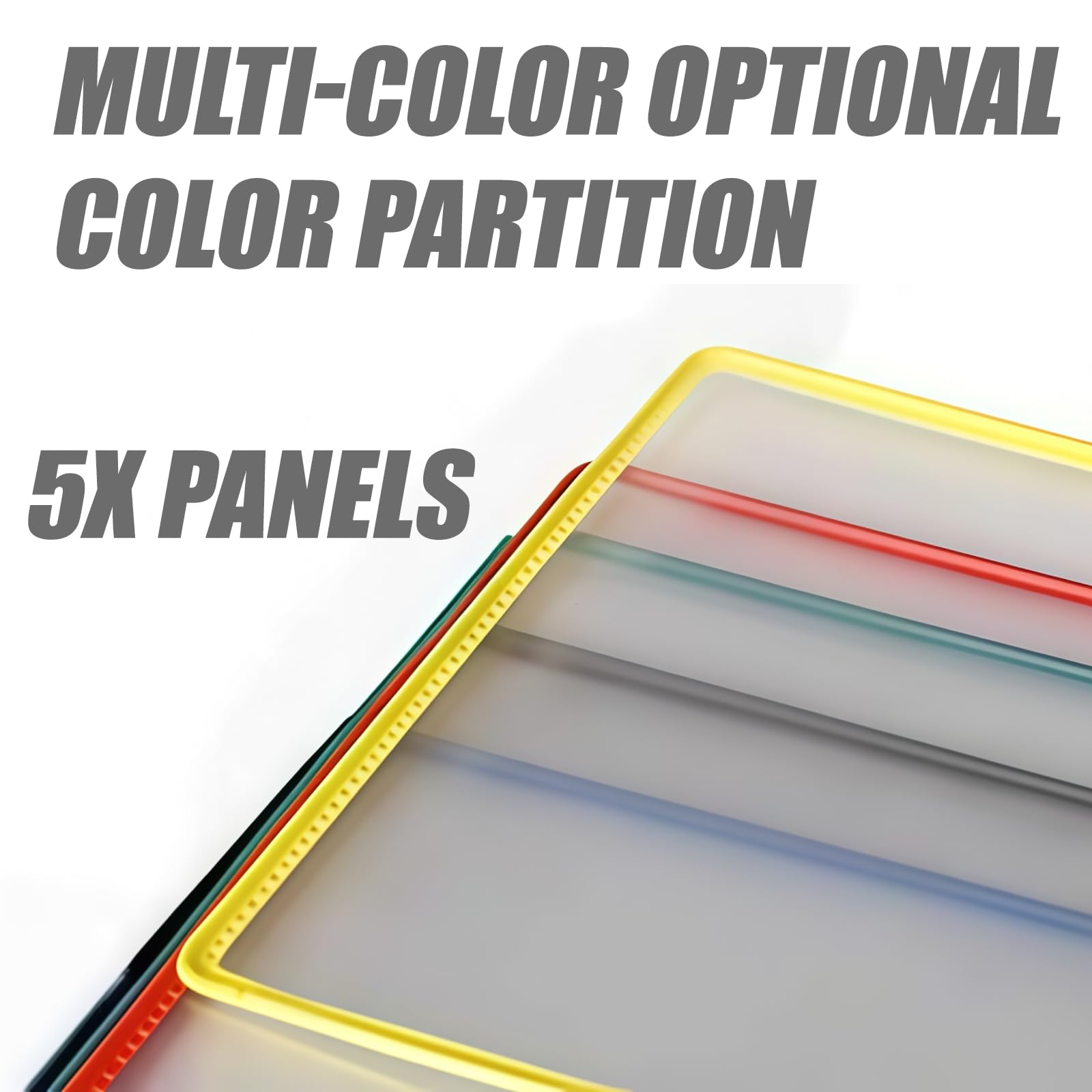 WIYETY Système De Tableau D'affichage Mural 5 Panneaux A4