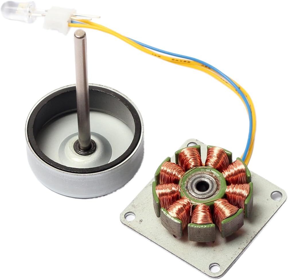 CrocSee Micro 3 Phase AC Mini Hand Brushless Motor Generator Model Experiment Teaching Aid