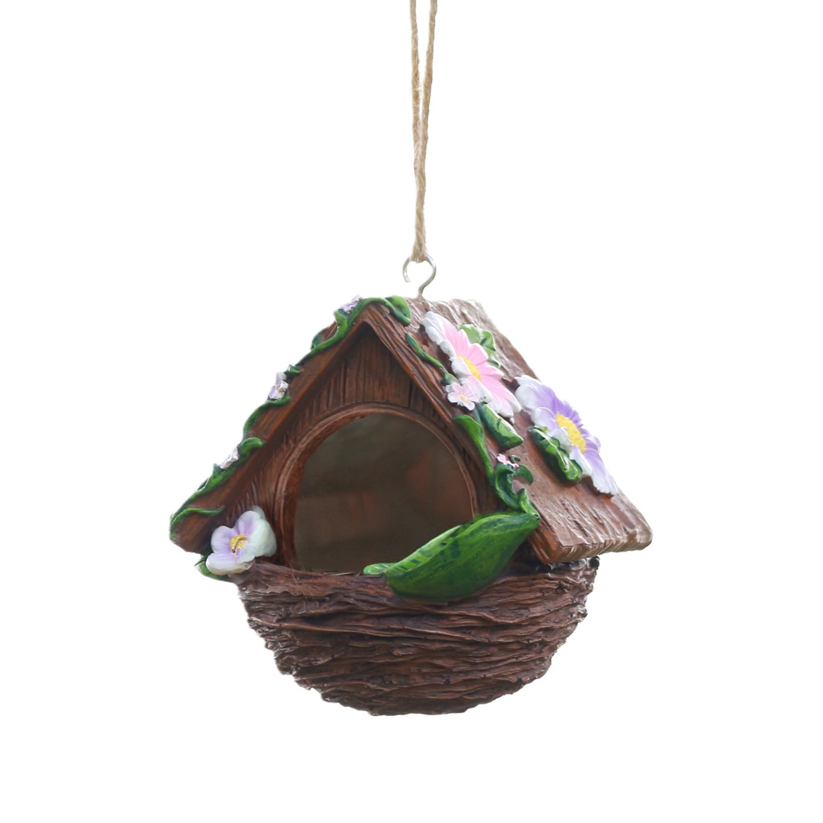 Nido per Uccelli Casetta per Riposo per Colibrì per Piccoli Uccelli Artigianali Dipinti Eleganti Casette per Fiori Casette per Uccelli per Esterni