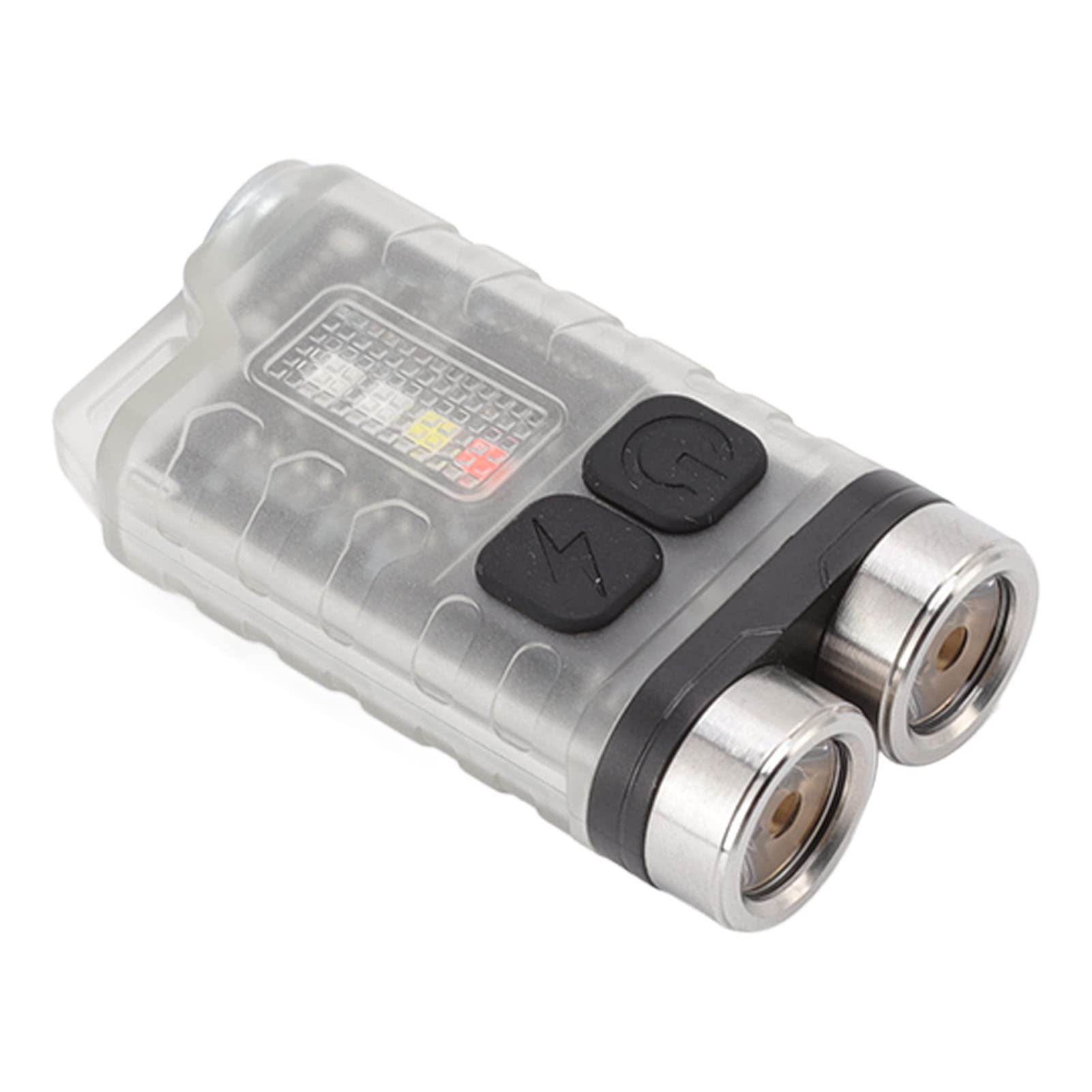 Mini Torcia LED Portachiavi Ricaricabile USB - Luce Laterale E UV, Impermeabile, N3