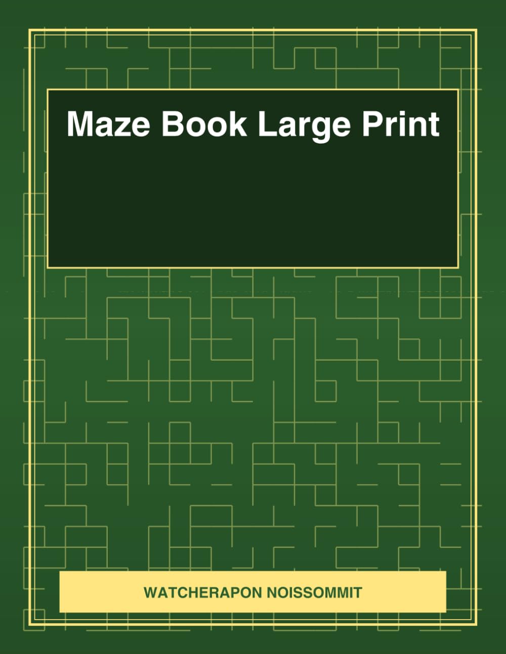 Maze Book Large Print: 50 Mazes for Kids and Adults - 10 Difficulty Levels