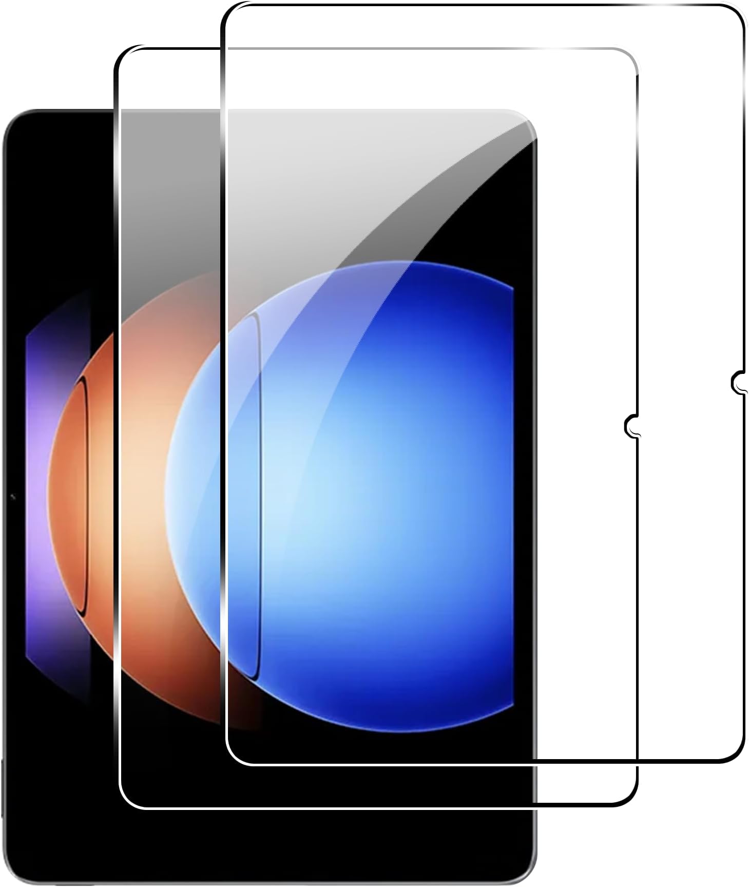 for Xiaomi Pad 6S Pro 12.4 inch Screen Protector,9H Hardness, Anti-Scratch, Tempered Glass flim, Case Friendly, Anti-Fingerprint,Anti-Scratch,(2PACK)