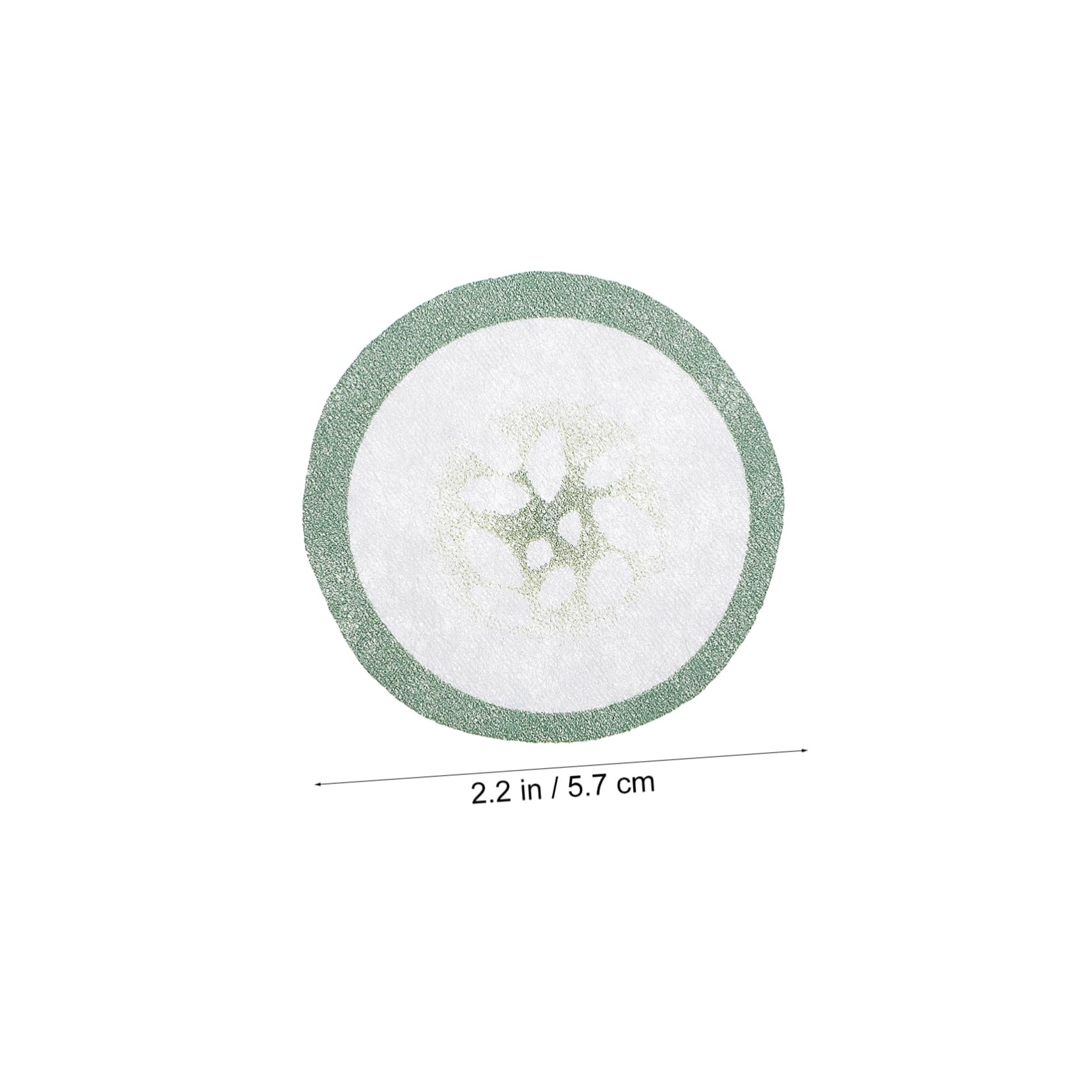 Didiseaon Non-woven Printed Cucumber Eye Mask Pads 100pcs Disposable Eye Cooling Mask for Puffiness Skin Care Sheets