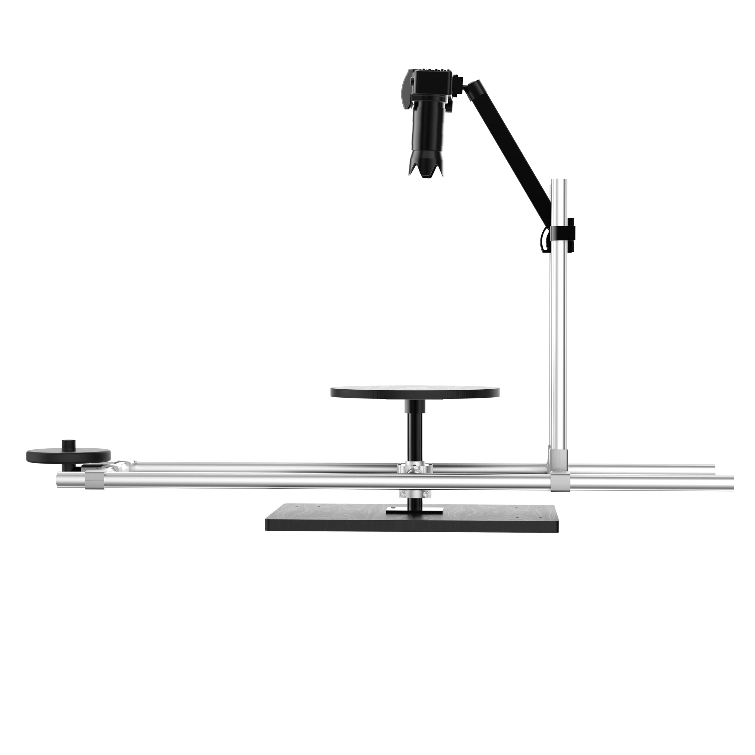 Slider per Fotocamera Girevole a 360 Gradi, Piattaforma Video Fotografico, Piatto Girevole Professionale per Fotografia