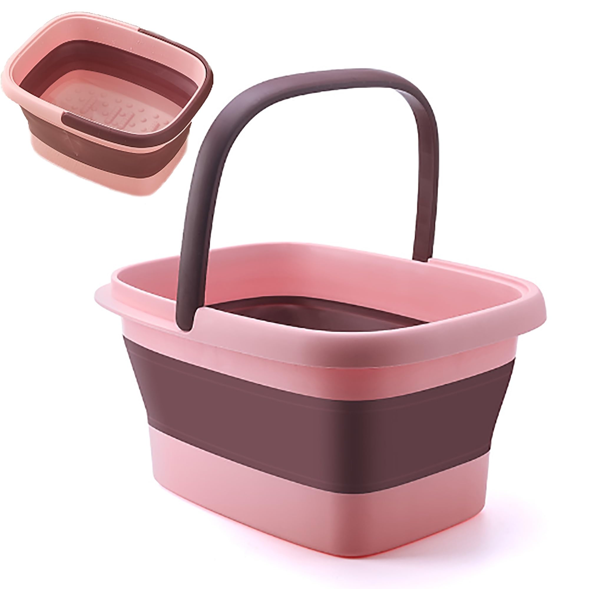 Foot Bath Foot Spa Bath Massager Foot Soaking Bath Basin Feet for Home Spa Treatment Pedicure Foot Soak portable collapsible foot tub Multifunctional foot tub can wash clothes and store items ( Color