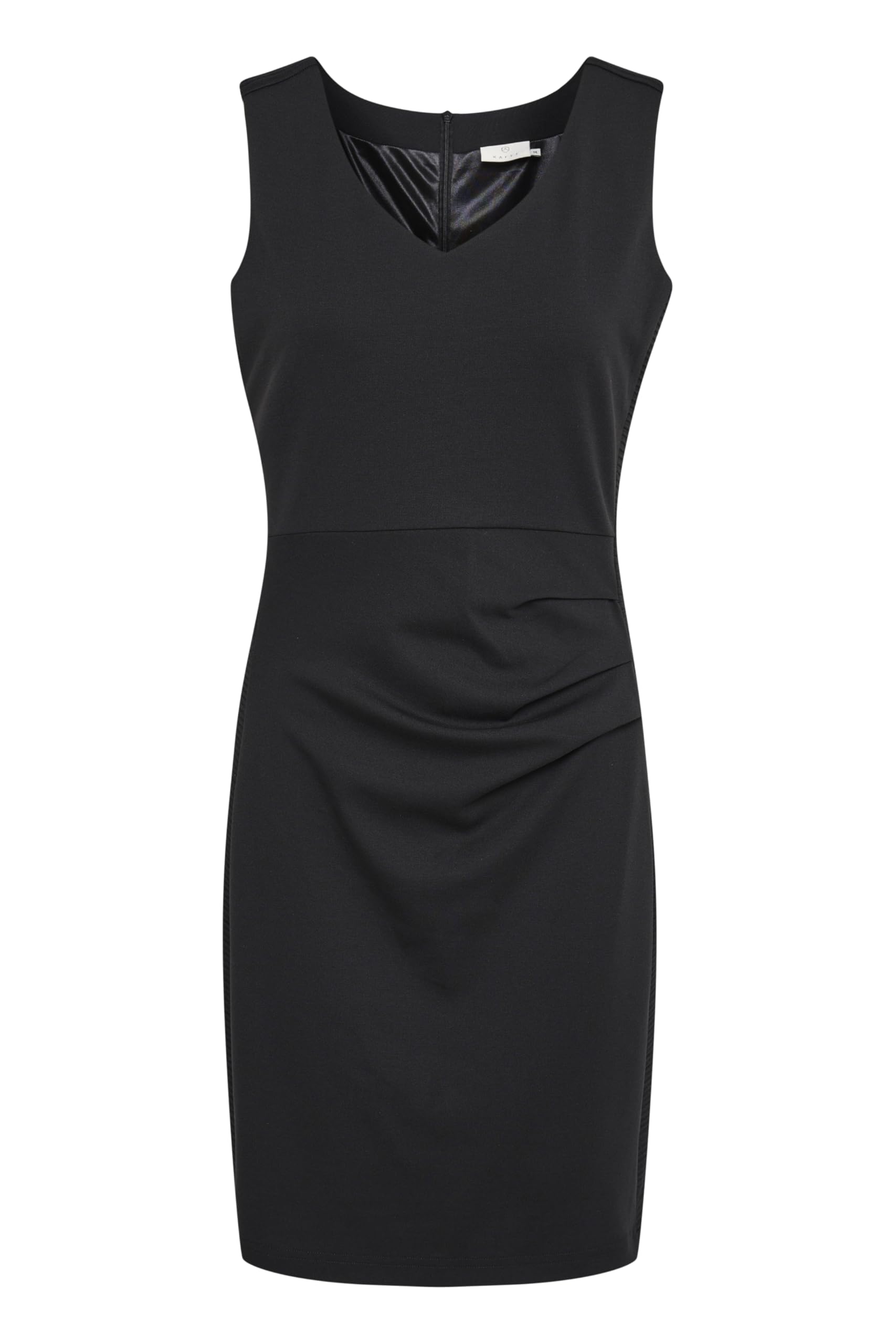 KAFFE Damen Kaffe Women's Sleeveless Fitted Dress with V-Neck Above Knee Length Slim Fit Cocktailkleid (1er Pack)