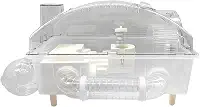 Tfwadmx Gaiola de hamster anão, gaiola de acrílico para ratos, gaiolas de animais pequenos para hamster com tubo, roda de exercício, mouse habitat para ratos gerbils 45 x 28 x 30 cm