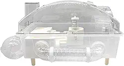 Tfwadmx Gaiola de hamster anão, gaiola de acrílico para ratos, gaiolas de animais pequenos para hamster com tubo, roda de exercício, mouse habitat para ratos gerbils 45 x 28 x 30 cm