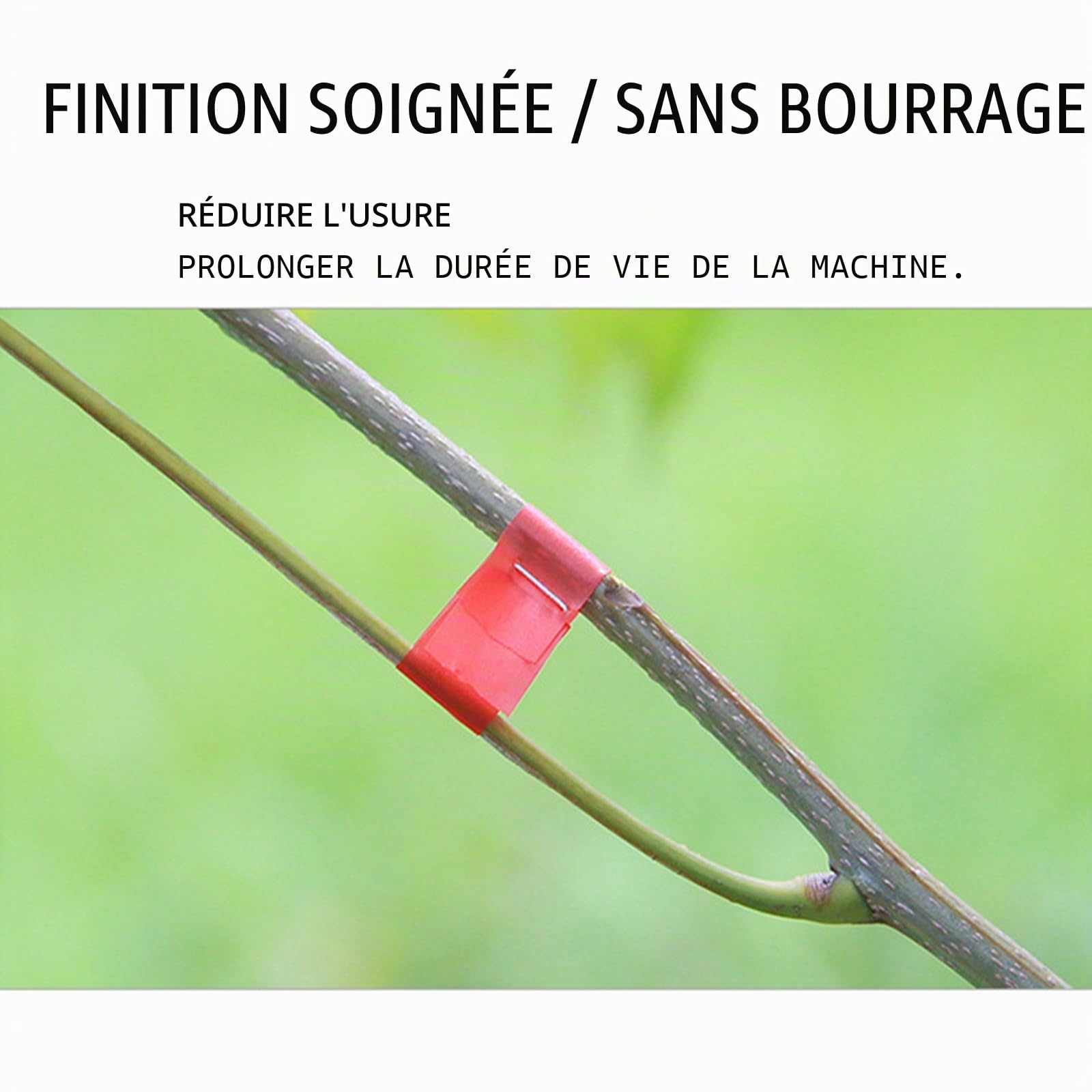 Ruban adhésif pour ligneuses végétales, outil avec 20 rouleaux de ruban, 1 boîte d'agrafes, rubans pour machines à attacher plantes de jardin pour tailler les légumes