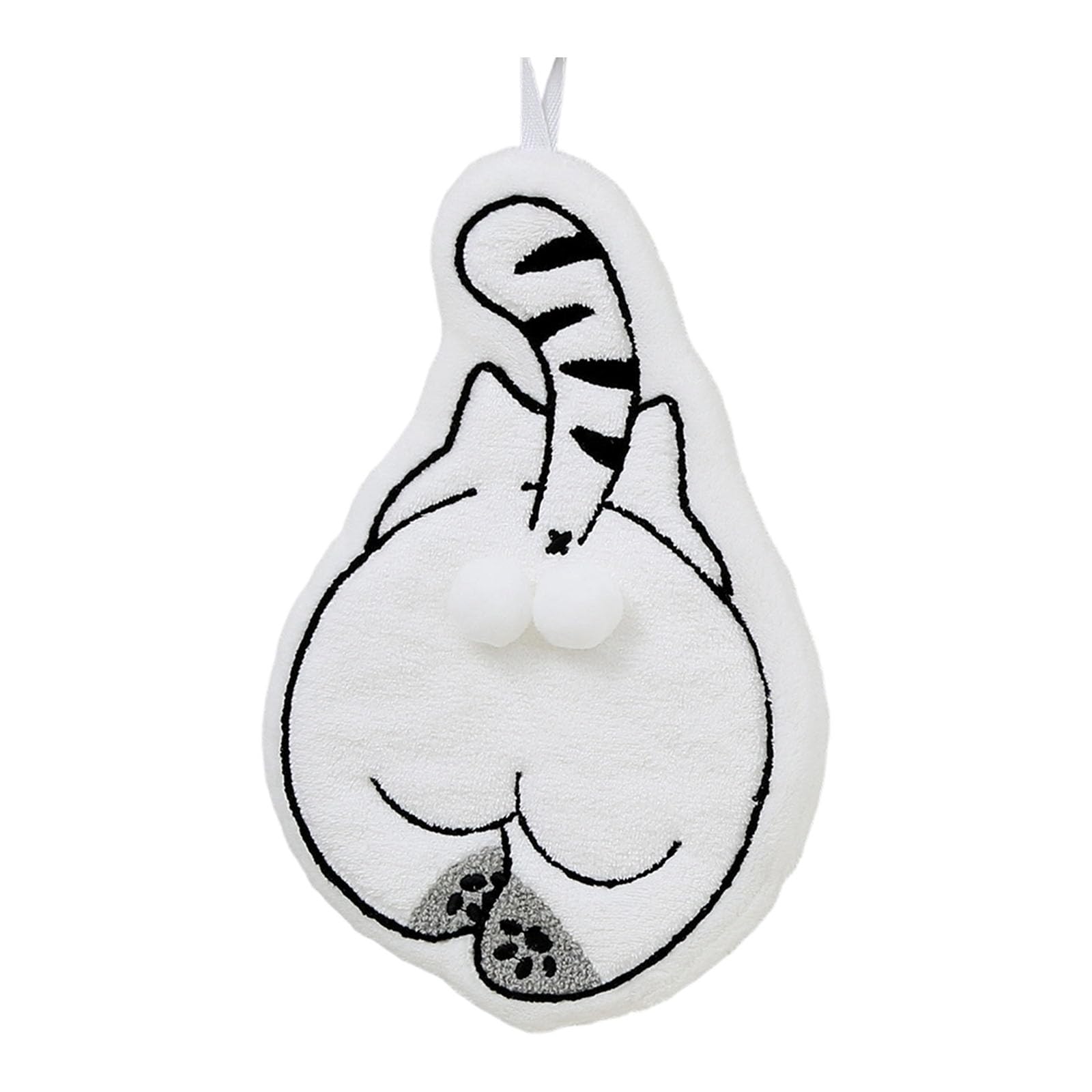 Tsophreniq Hygienic Corals Fleece Hand Towel Cats Eggs Design Quick Drying Feature with Hanging Accessory Kids Hanging Hand Towel