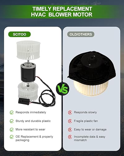 Miniatura 5 de SCITOO Motor soplador HVAC para vehículos Mitsubishi, motor de soplador de calentador de CA apto para 1993-1995 para Dodge Colt, Eagle Summit